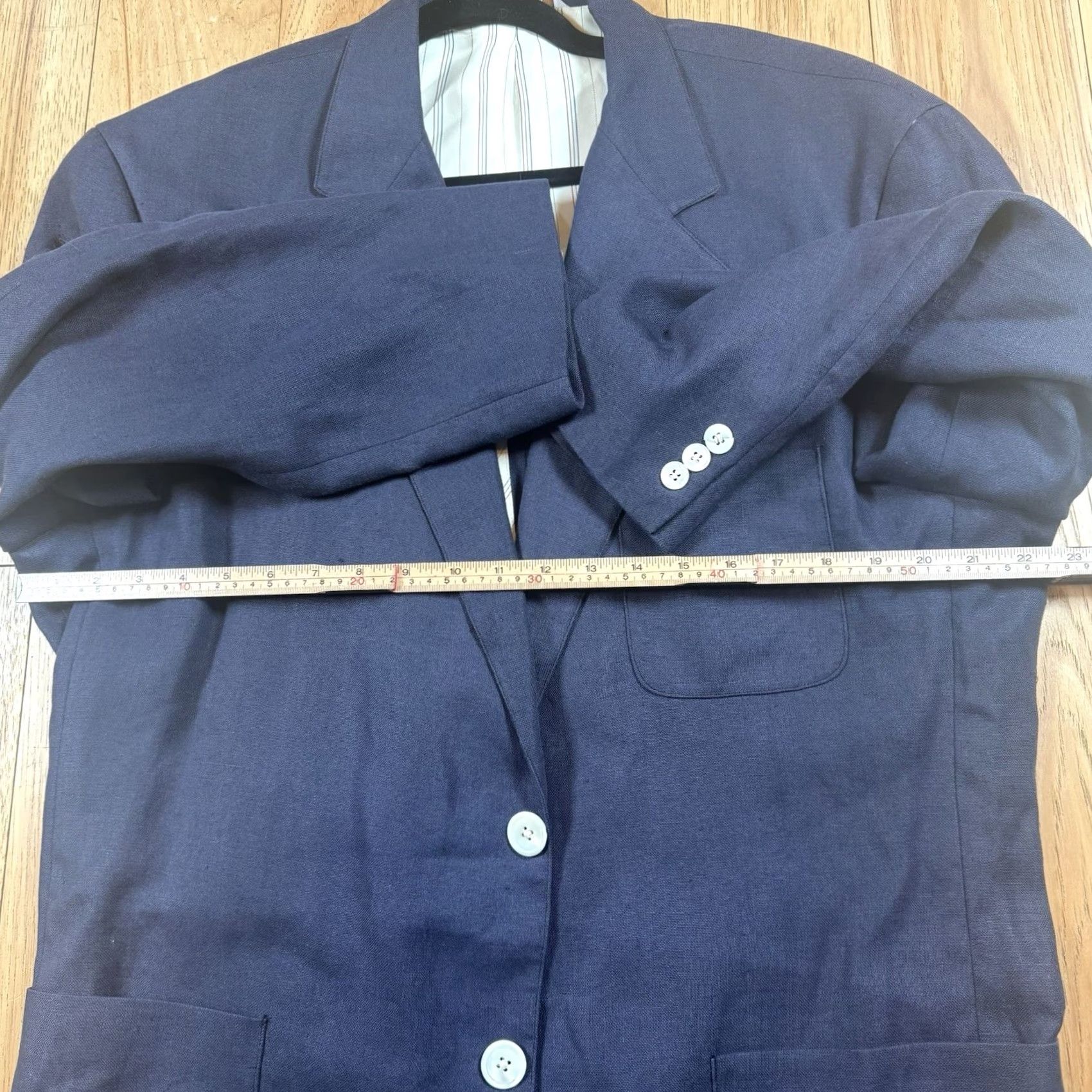 Neiman Marcus VINTAGE Neiman Marcus Blues Sports Coat Blazer USA Made Mens 44 Blue Bleeker? Size 44R - 6 Thumbnail