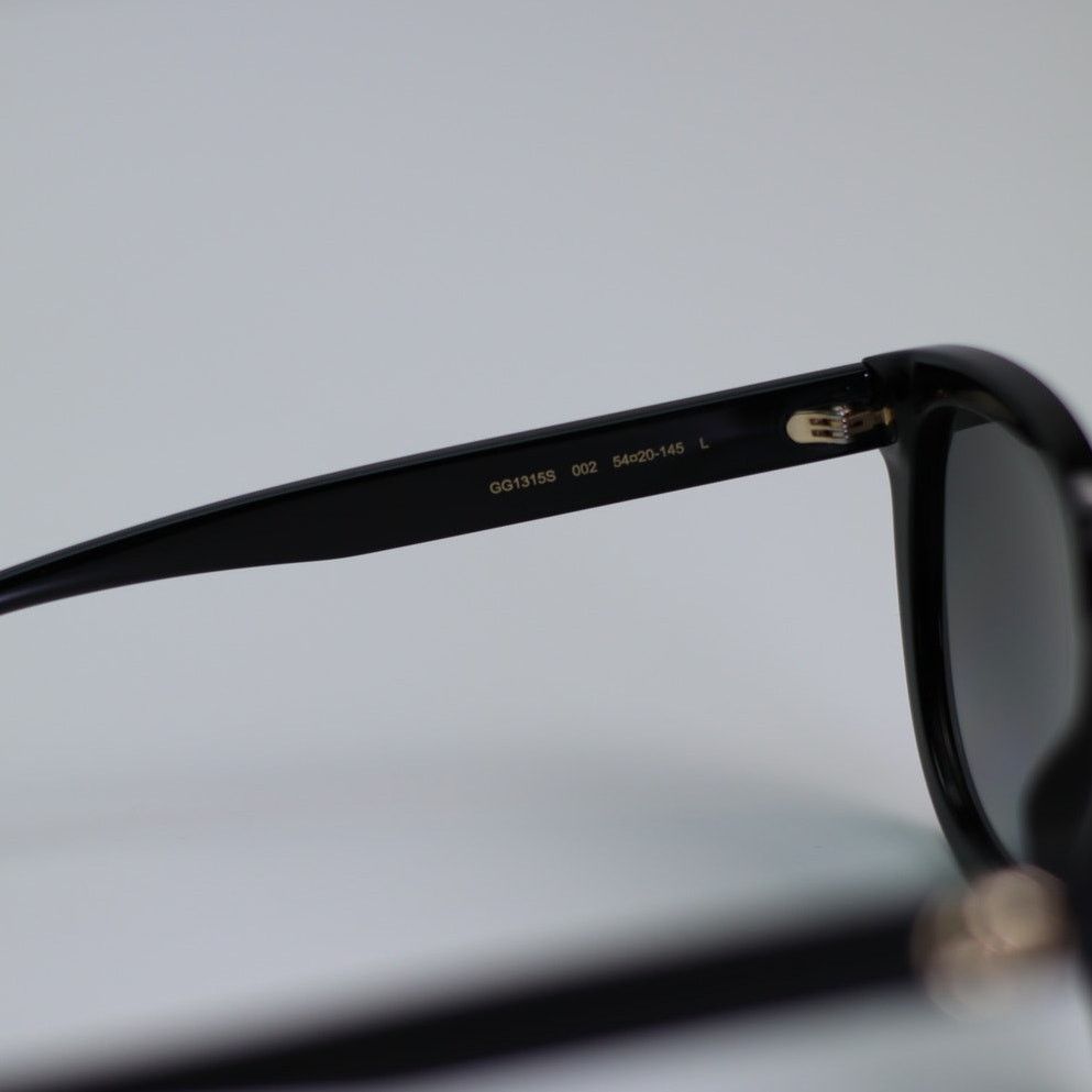 Gucci Gucci Sunglasses GG1315S 002 Shiny Black/Grey PolarizedWomen Size ONE SIZE - 9 Thumbnail