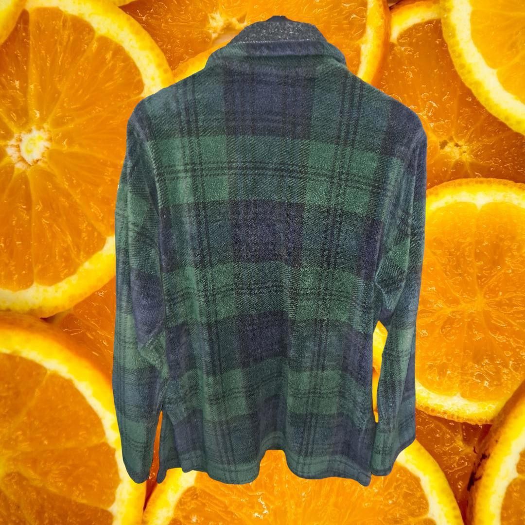L.L. Bean L.L. Bean Green and Blue Plaid Thick Fleece Button Up With F Size US S / EU 44-46 / 1 - 6 Thumbnail
