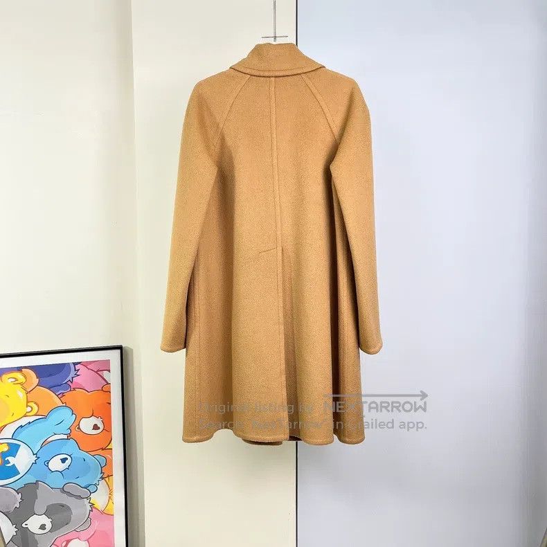 Hermes Hermes 100% Camel Hair Double-breasted Lapel Coat Size XS / US 0-2 / IT 36-38 - 2 Thumbnail
