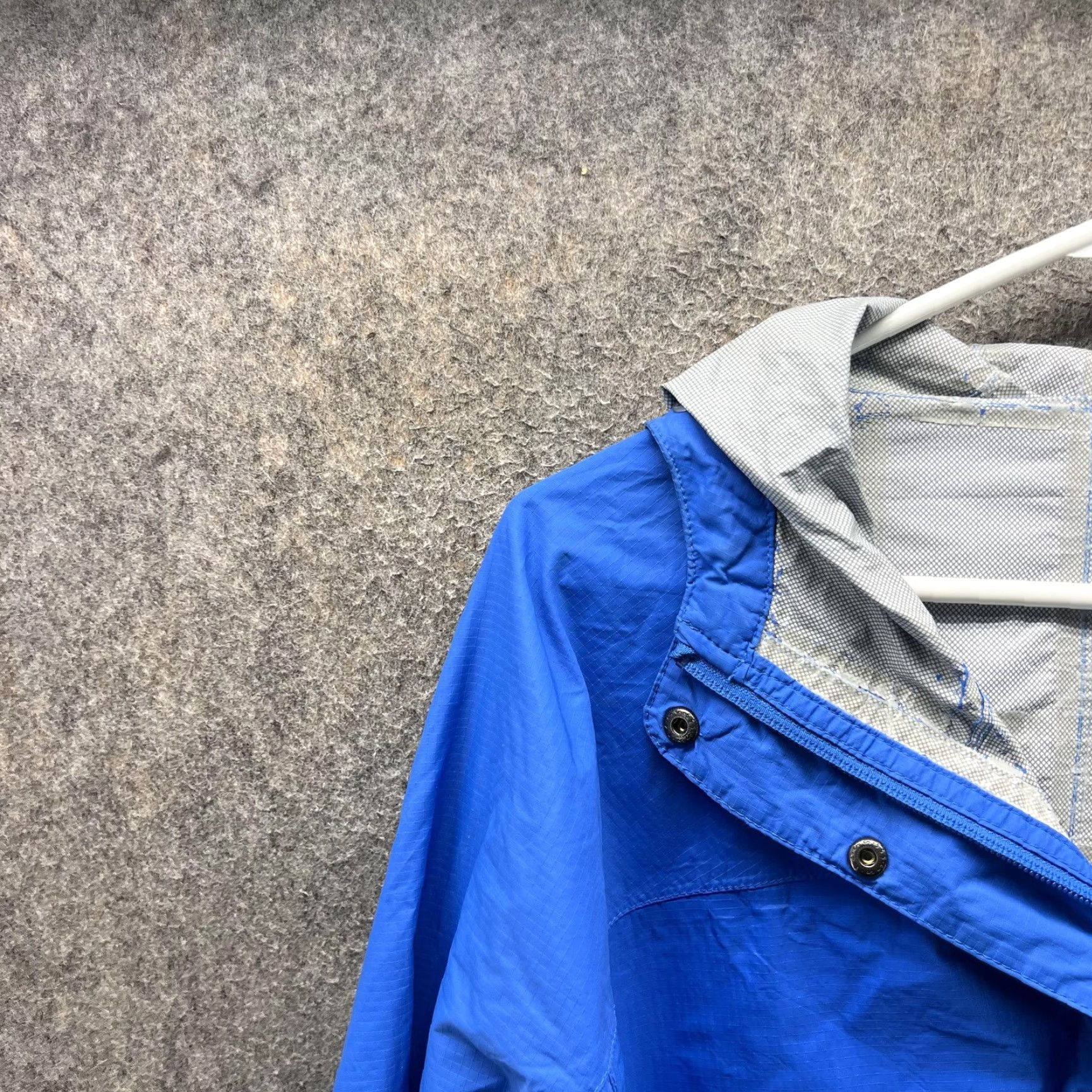 Vintage LL Bean Jacket Mens Large Blue Hooded Nylon Rain Windbreaker Packable Coat Size US L / EU 52-54 / 3 - 7 Thumbnail