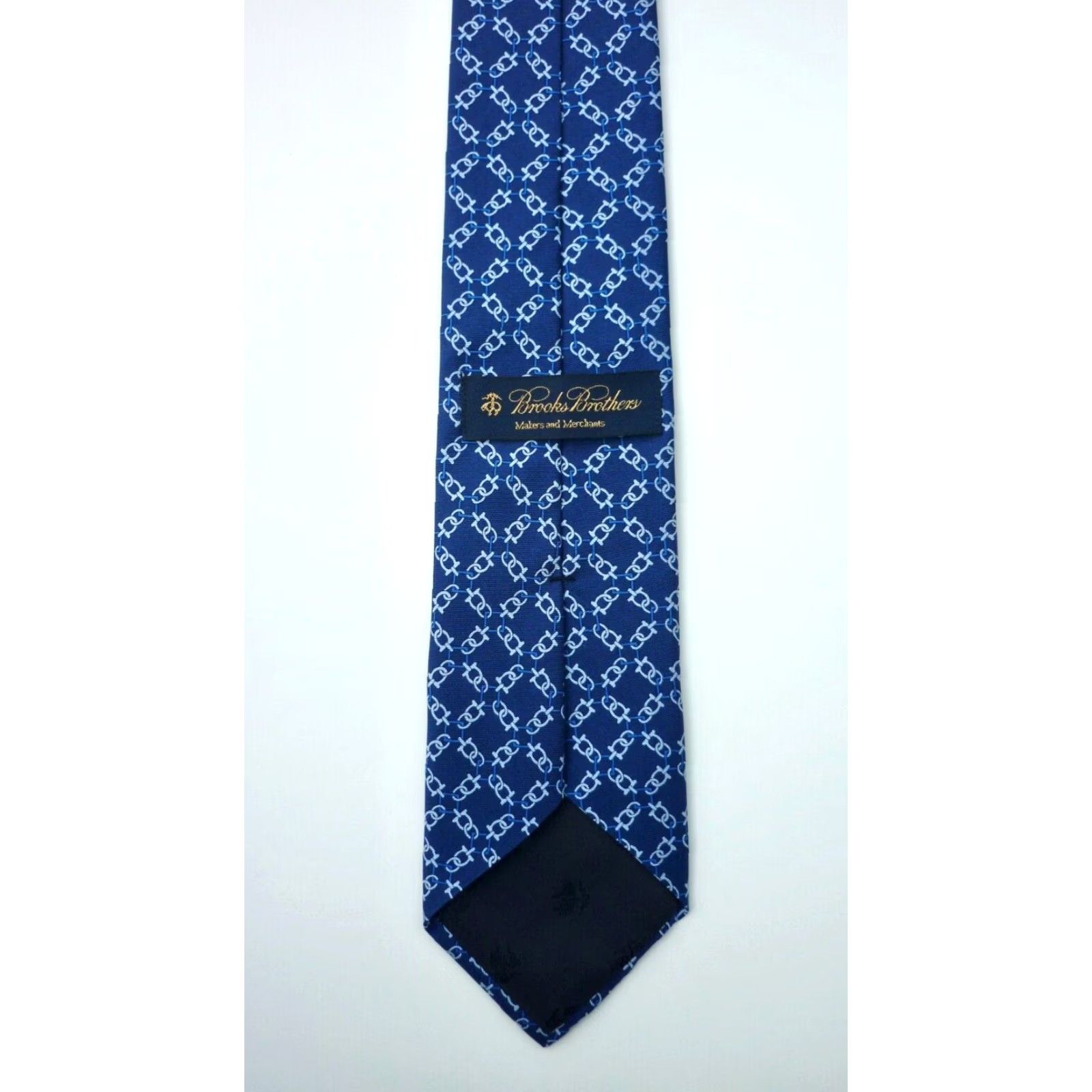 Brooks Brothers Brooks Brothers Makers and Merchants Silk Tie Men’s Geometric Printed in Italy Made in USA Silk Tie Blue 61" Long 3.25" Wide Mens Size ONE SIZE - 6 Thumbnail
