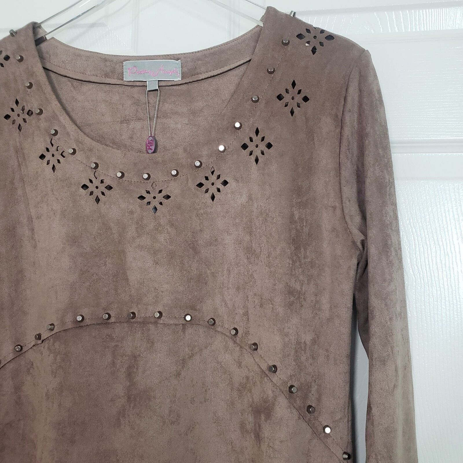 Designer NEW Pretty Angel Western Tunic Womens Size Large Brown Size L / US 10 / IT 46 - 2 Thumbnail