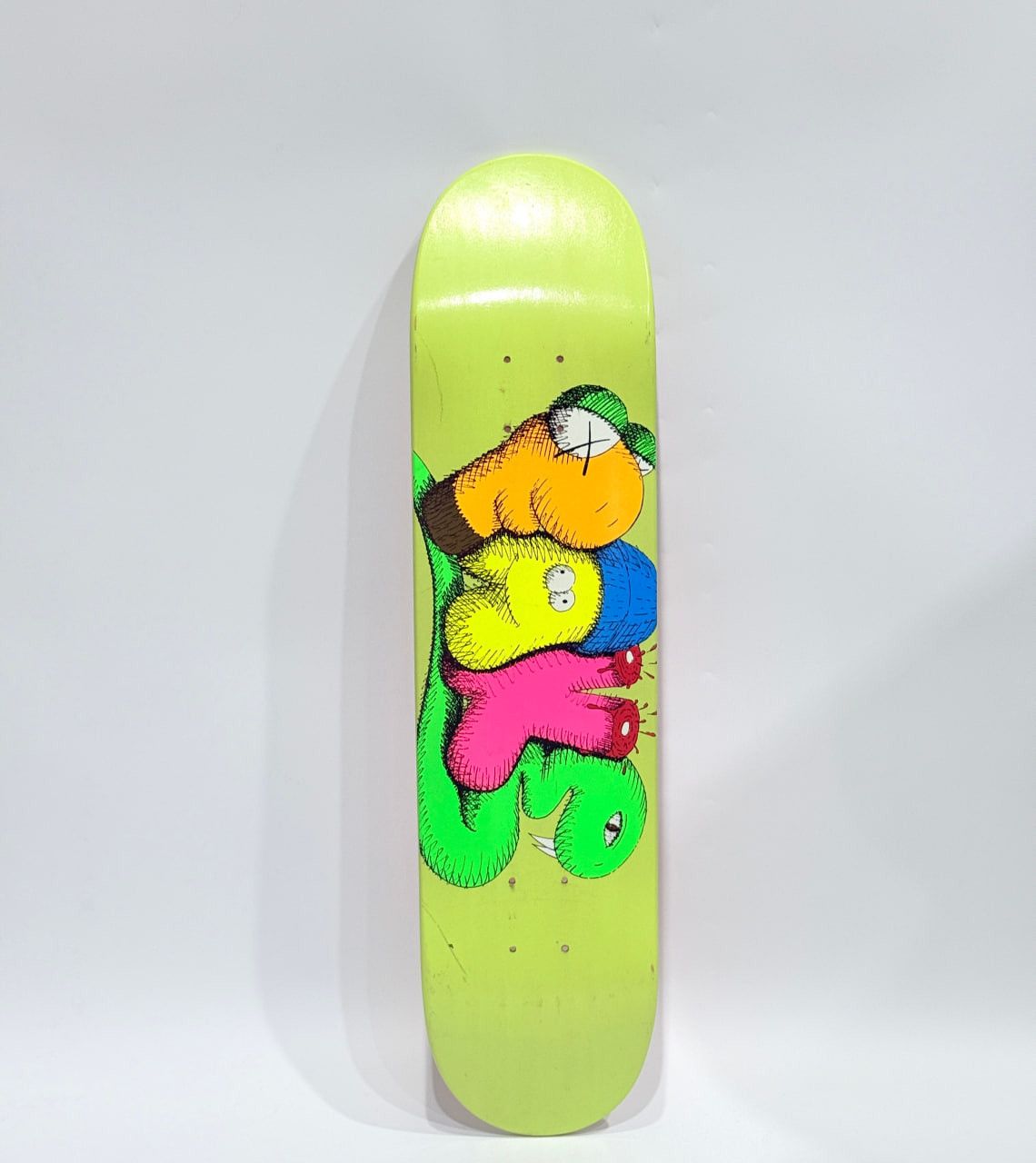 Kaws × Original Fake KAWS - "Fake" Yellow Skateboard Deck, 2007 Size ONE SIZE - 1 Thumbnail
