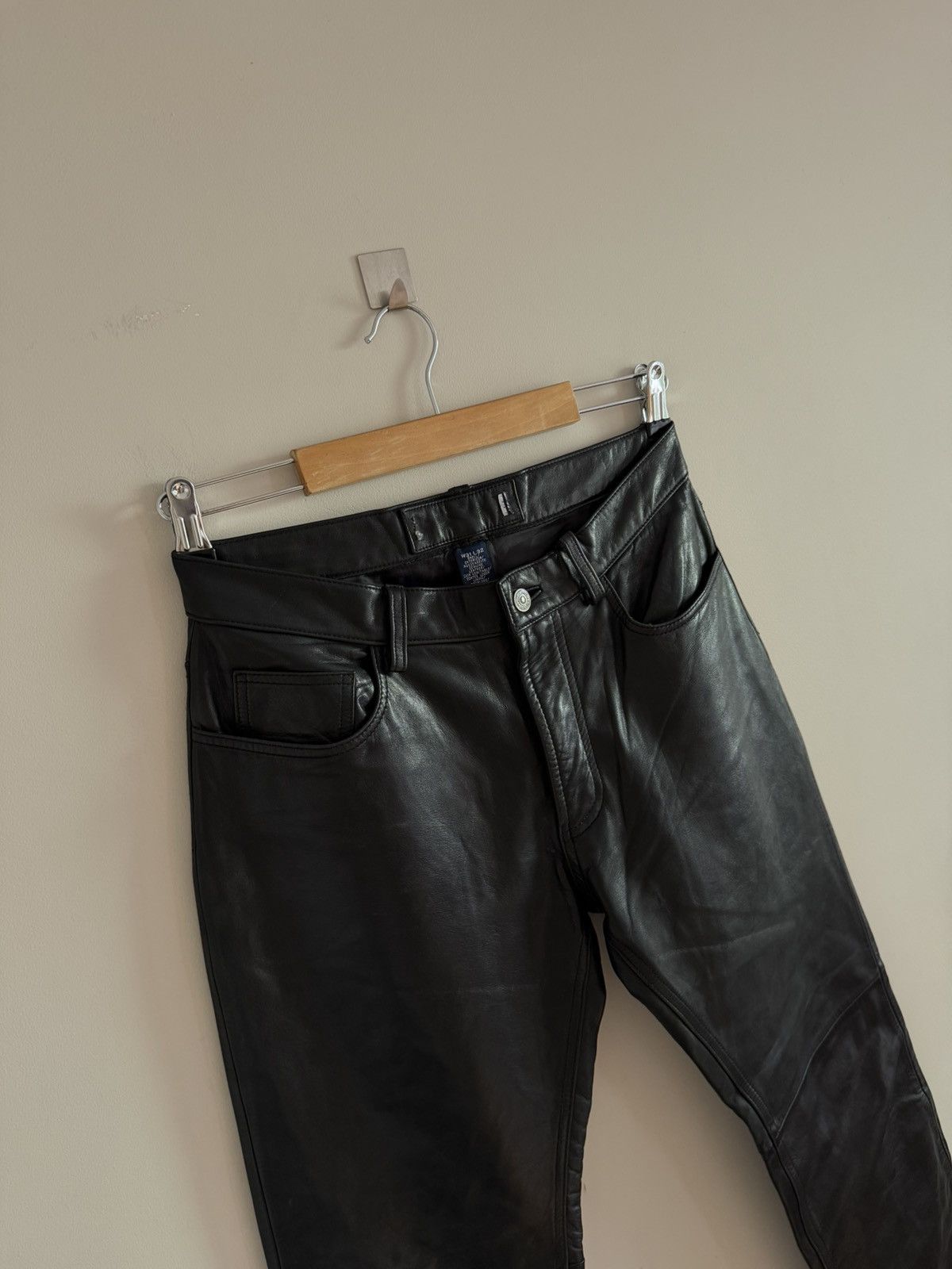 Gap GAP 00s Leather Pants Worn by Kanye West Size US 31 - 3 Thumbnail