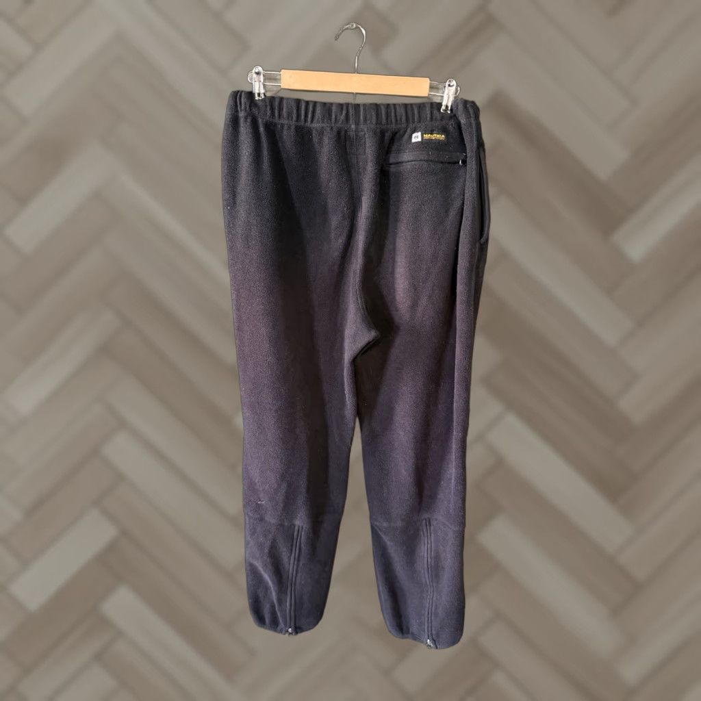 Nautica VINTAGE Nautica Competition Mens Black Fleece Sweatpants Size L Regular Pants USA Size US 33 - 1 Thumbnail