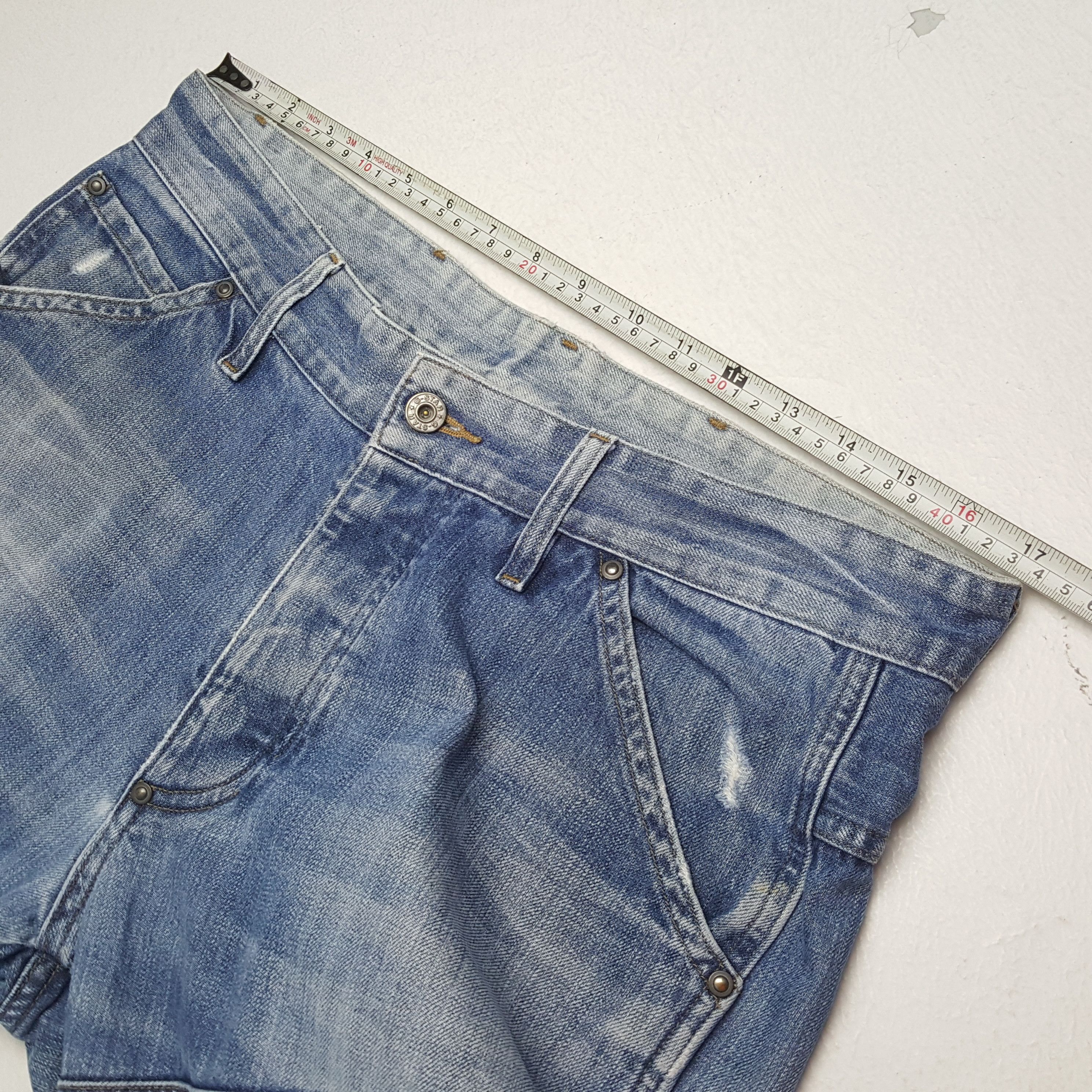 G-Star × Vintage G-STAR RAW Nice Design Riders Style Jeans Size US 34 / EU 50 - 7 Thumbnail