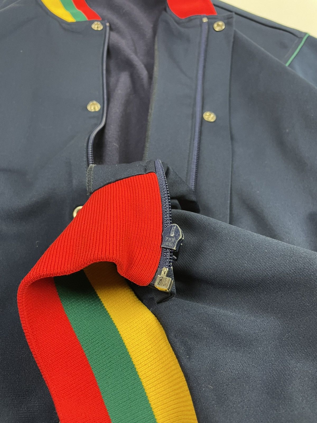 Lacoste Vintage Lacoste Varsity Jacket Size 4 / 180 – Retro Bomber Size US L / EU 52-54 / 3 - 7 Thumbnail