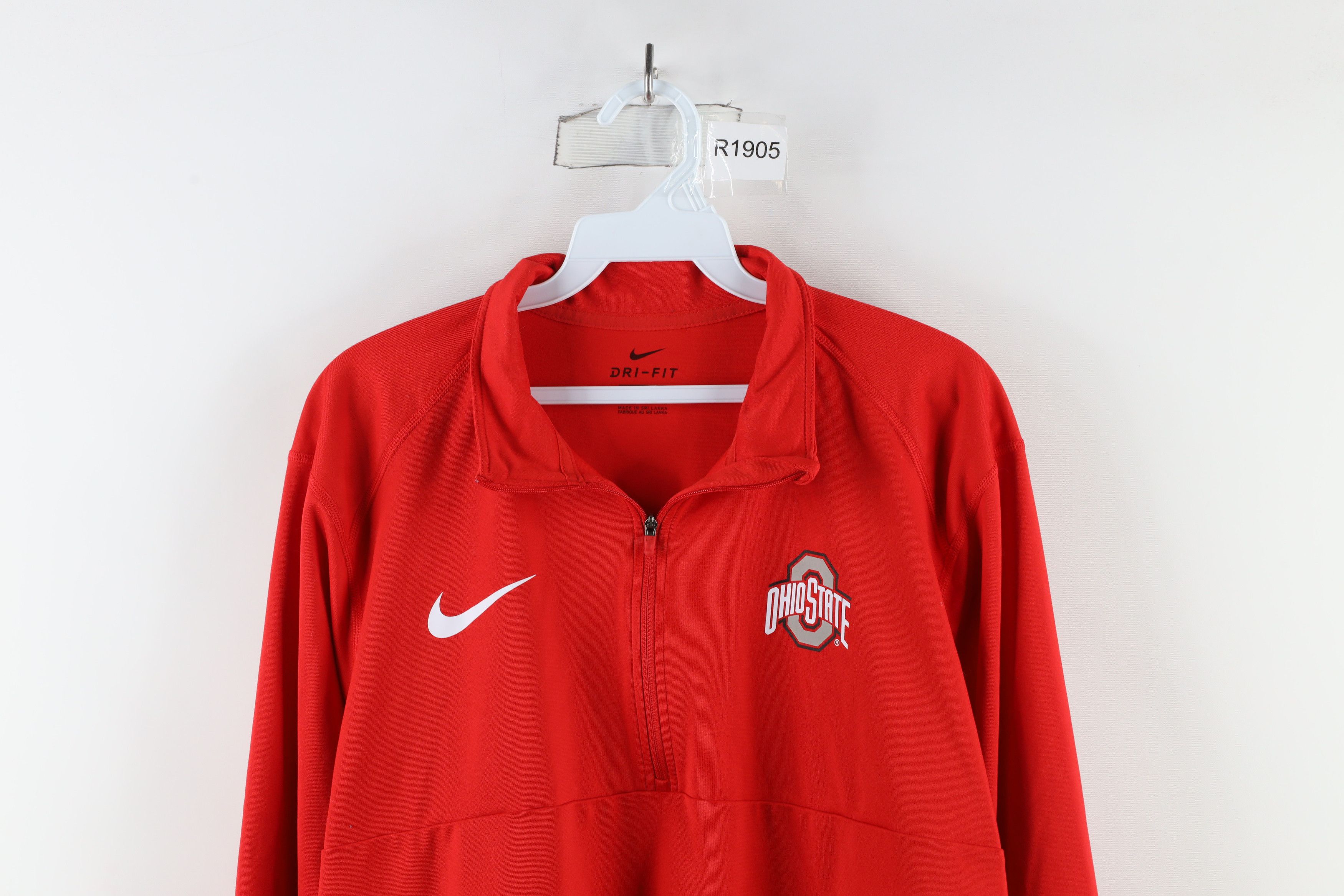Nike × Vintage Nike Out Ohio State University Half Zip Pullover Sweater Top Size US L / EU 52-54 / 3 - 2 Thumbnail