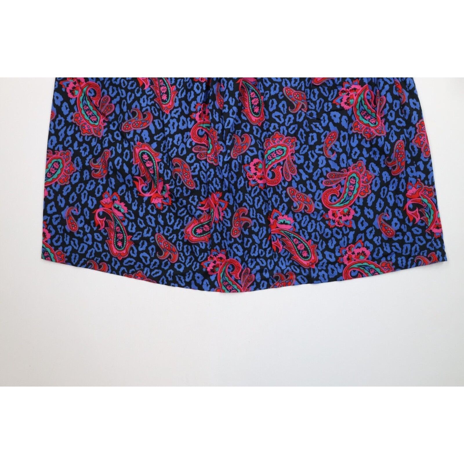 Vintage Vintage 70s Streetwear Rainbow Paisley Pleated Skirt Size 38" / US 16 / IT 52 - 4 Thumbnail