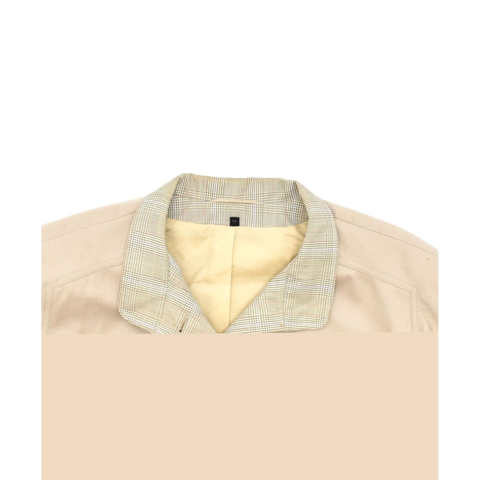 Vintage VINTAGE Womens Bomber Jacket Large Beige Viscose EU 44 Size L / US 10 / IT 46 - 4 Thumbnail
