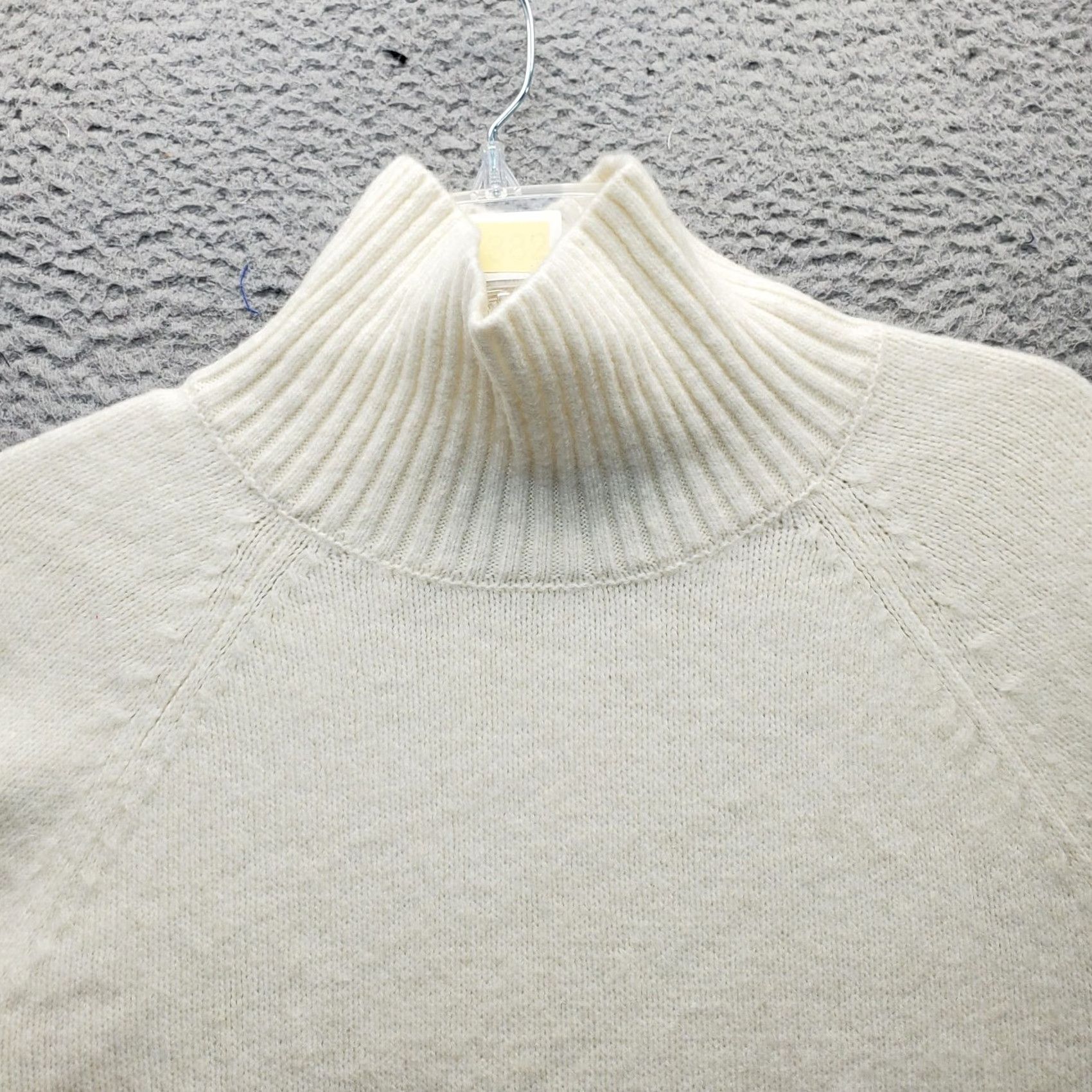 Calvin Klein Calvin Klein Sweater Womens XL Raglan Sleeve Turtle Neck Knit Tan High Low Shirt Size XL / US 12-14 / IT 48-50 - 7 Thumbnail