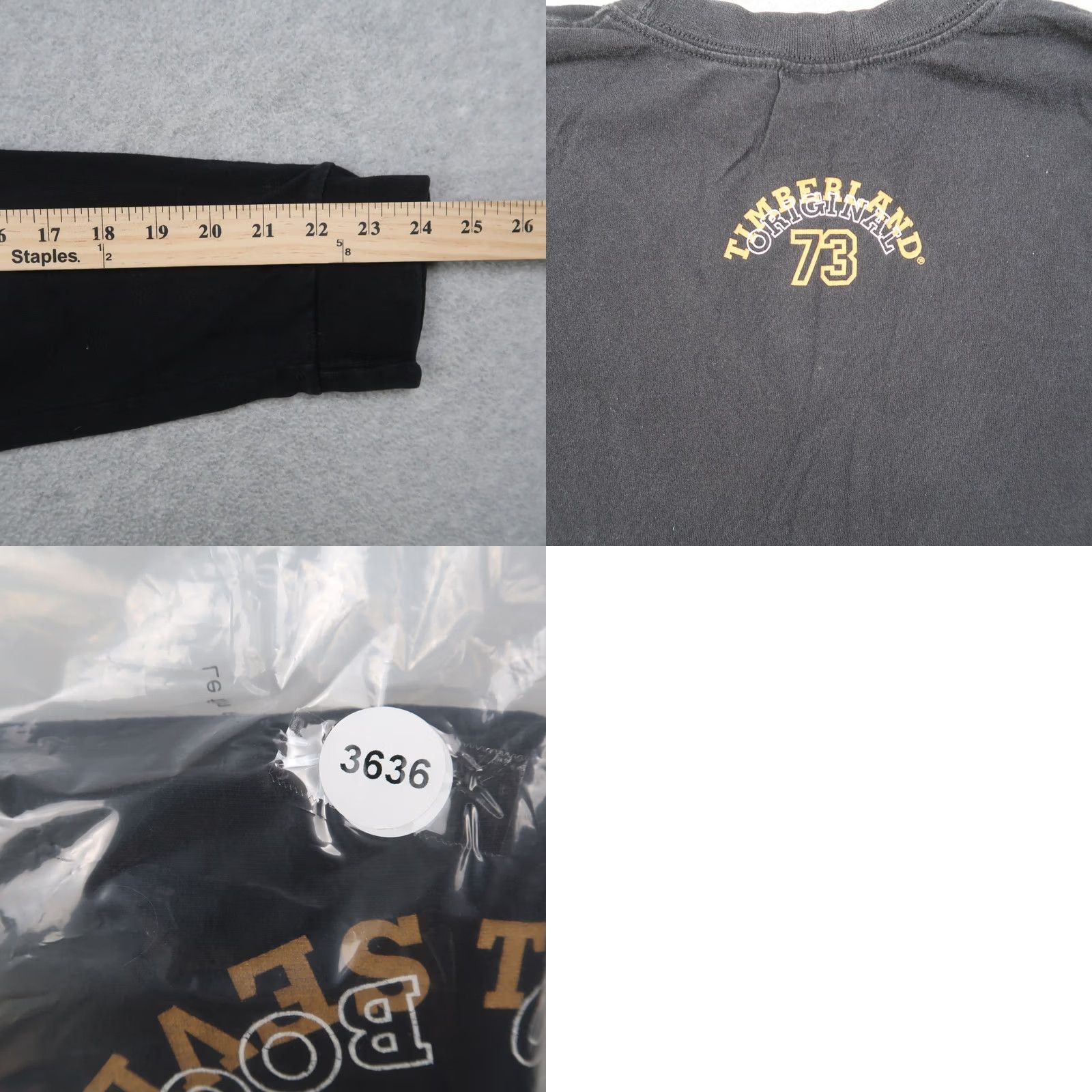 Timberland VINTAGE Timberland T Shirt Mens XL Black Long Sleeve Graphic Baggy Hip Hop 90s Womens? Size US XL / EU 56 / 4 - 8 Thumbnail