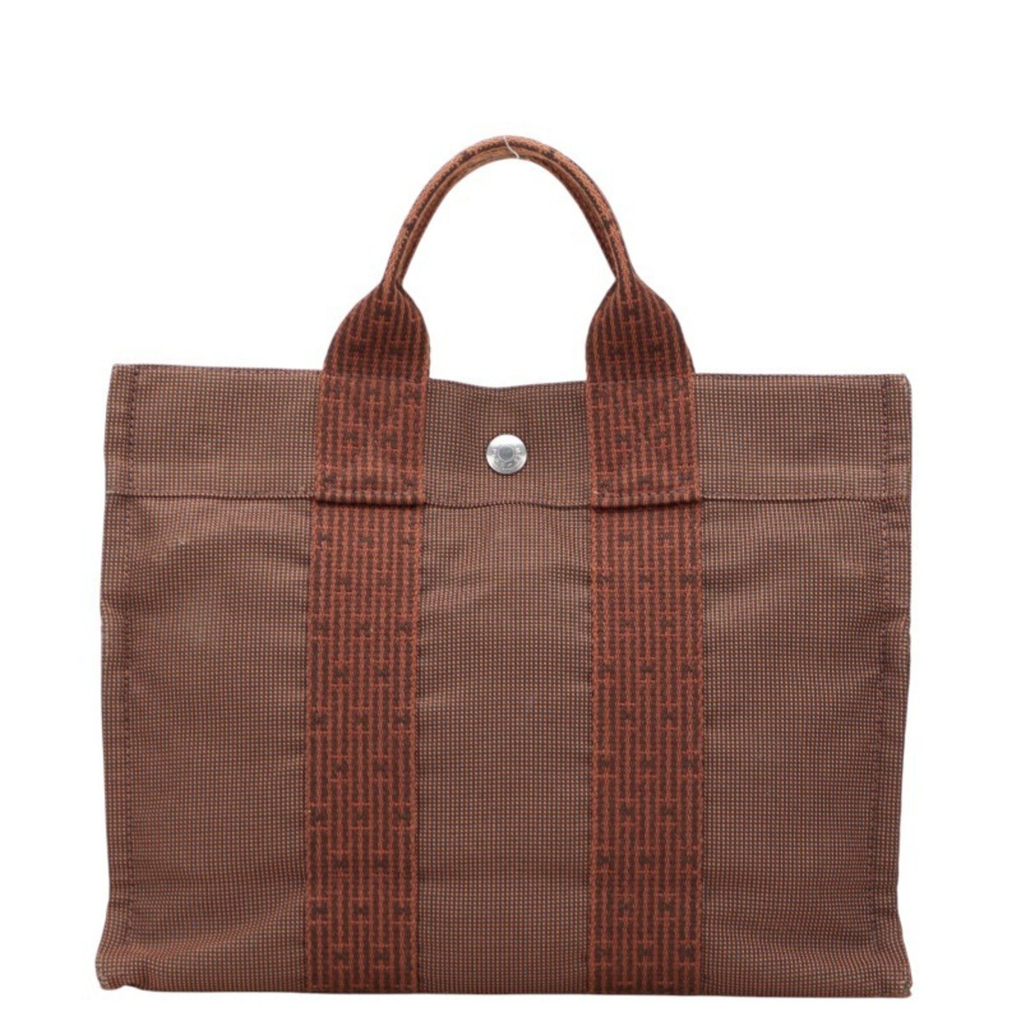 Hermes Hermès Air Line Tote PM Handbag, Brown Canvas Bag, Women's, HERMES Size ONE SIZE - 1 Thumbnail
