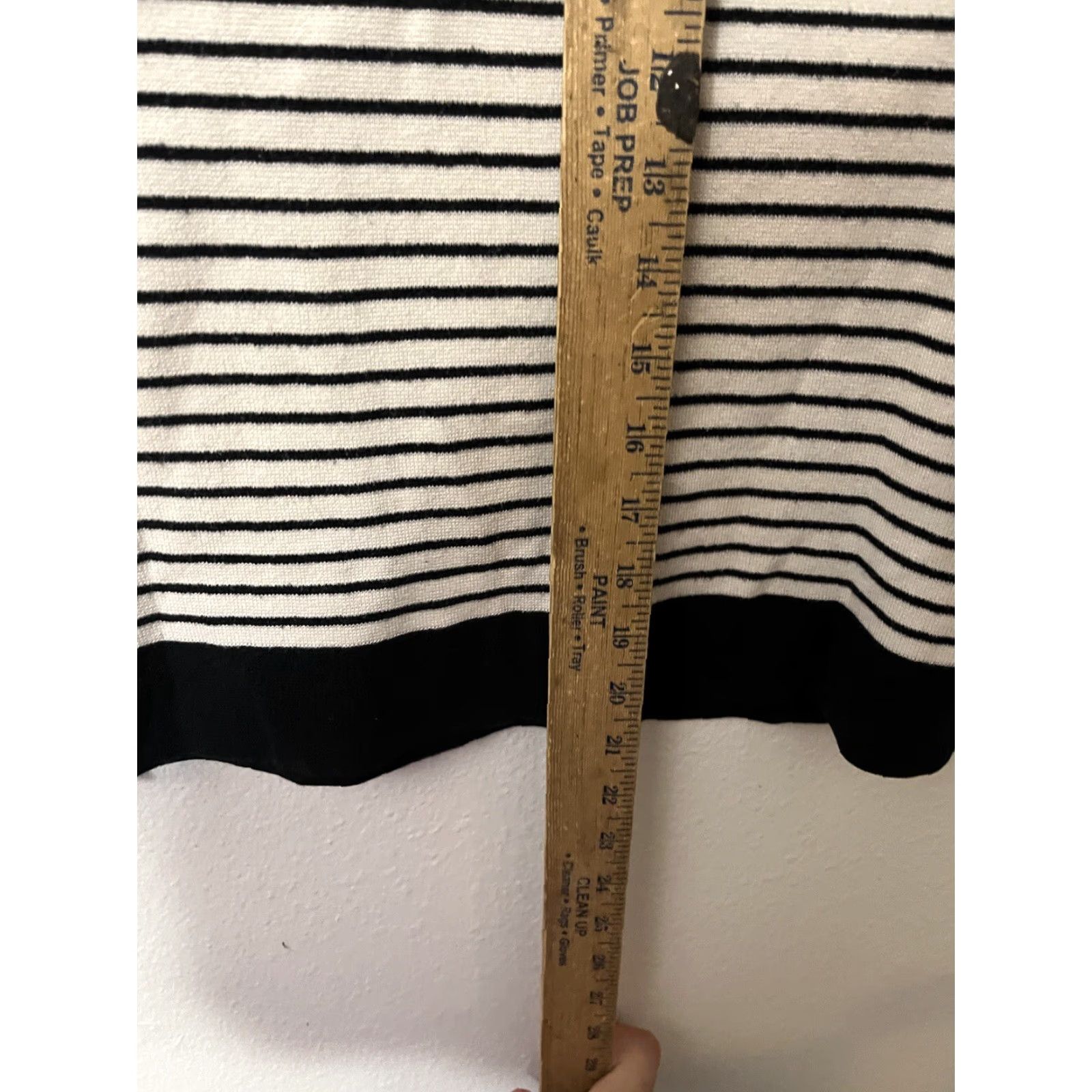 Ann Taylor Loft Outlet Shirt 3/4 Sleeve Boat Neck Striped Cotton Blend Small Multicolor 90s Casual Women Size S / US 4 / IT 40 - 4 Thumbnail