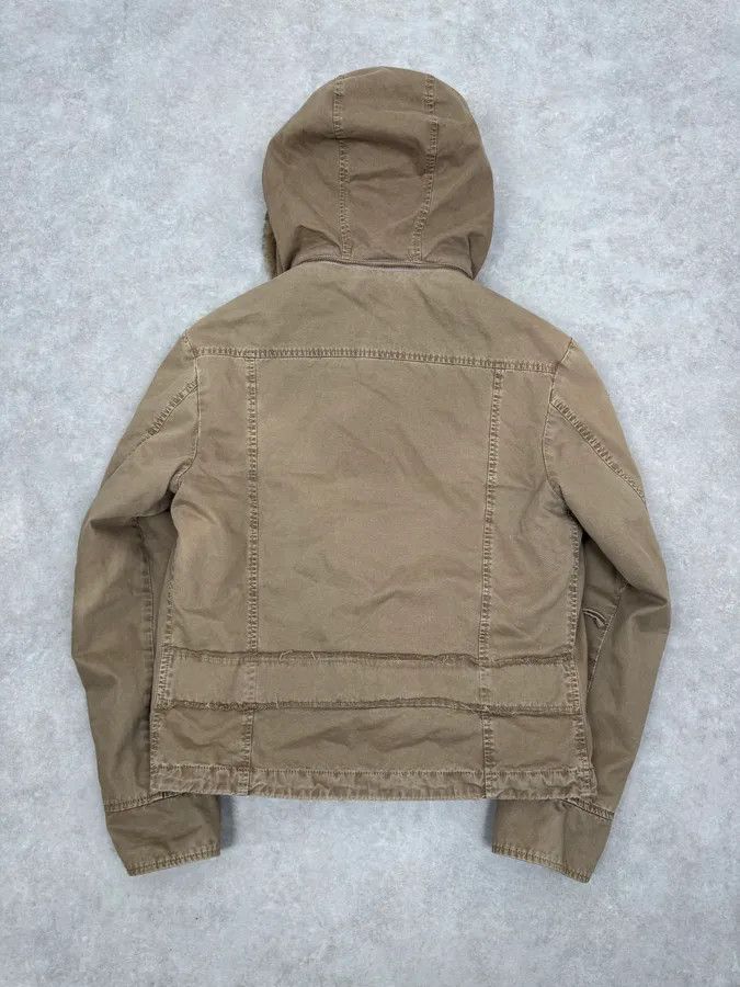 Daniele Alessandrini 2000s Daniele Alessandrini Military Beige Fur Hooded Jacket Size US S / EU 44-46 / 1 - 6 Thumbnail