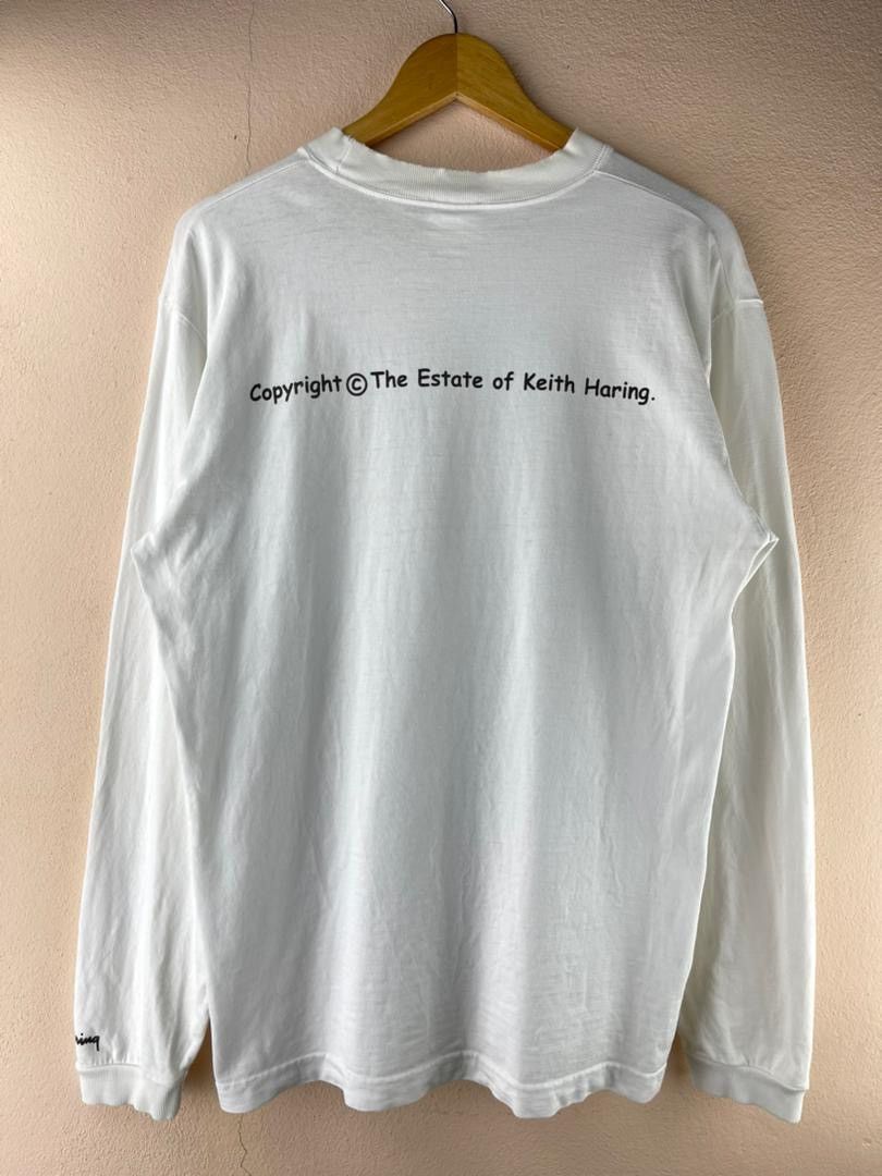 Keith Haring × Vintage Keith Haring Art Long Sleeve Tee Size US L / EU 52-54 / 3 - 6 Thumbnail