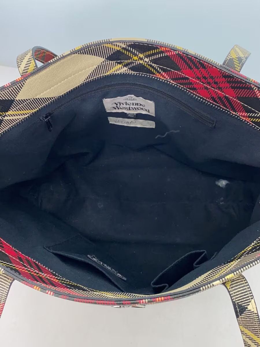 Vivienne Westwood Plaid Orb Tote Bag Size ONE SIZE - 7 Thumbnail