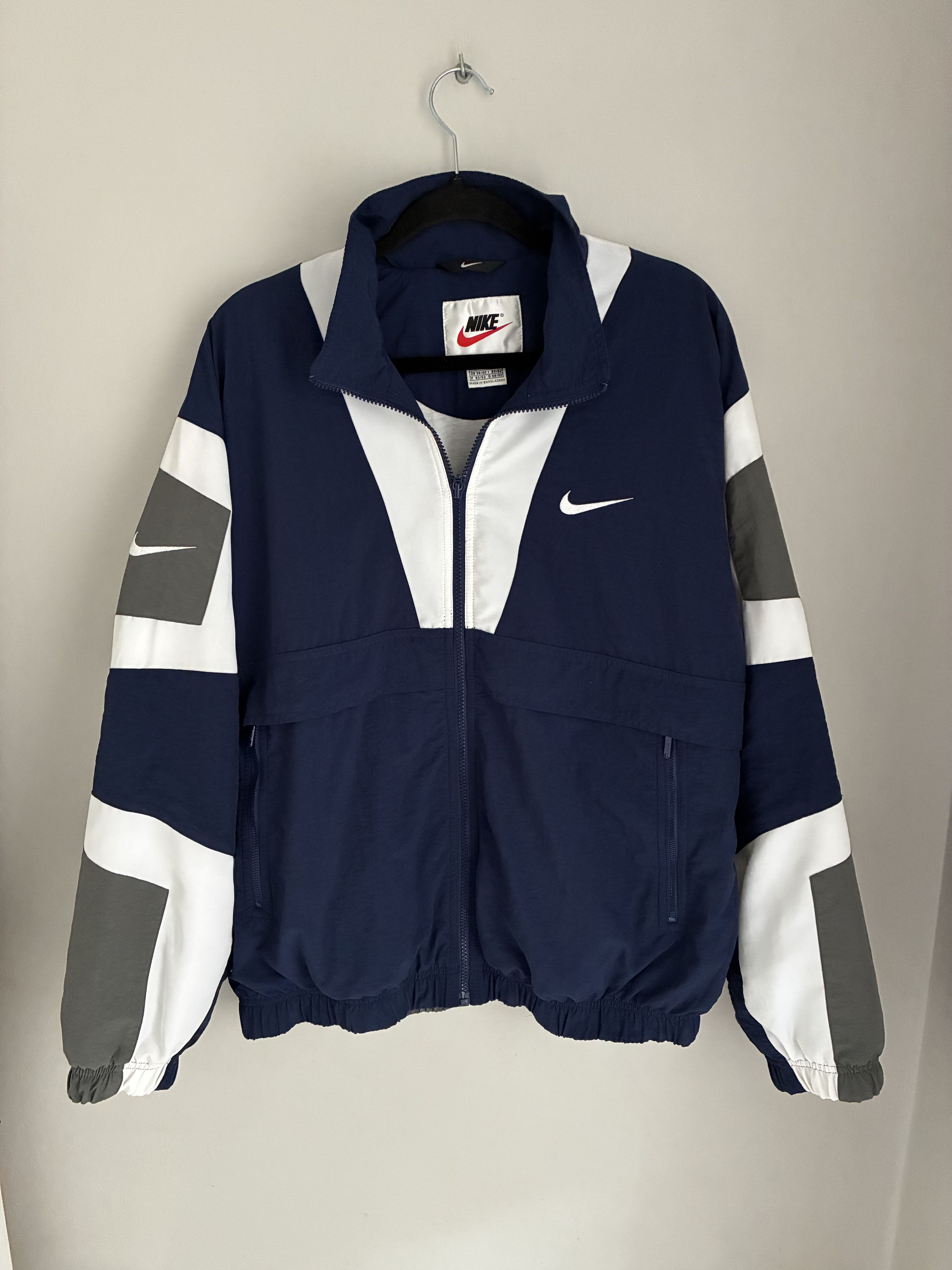 Nike Vintage Nike tracksuit rare 90s sweatshirt baggy jacket boxy Size US M / EU 48-50 / 2 - 1 Thumbnail