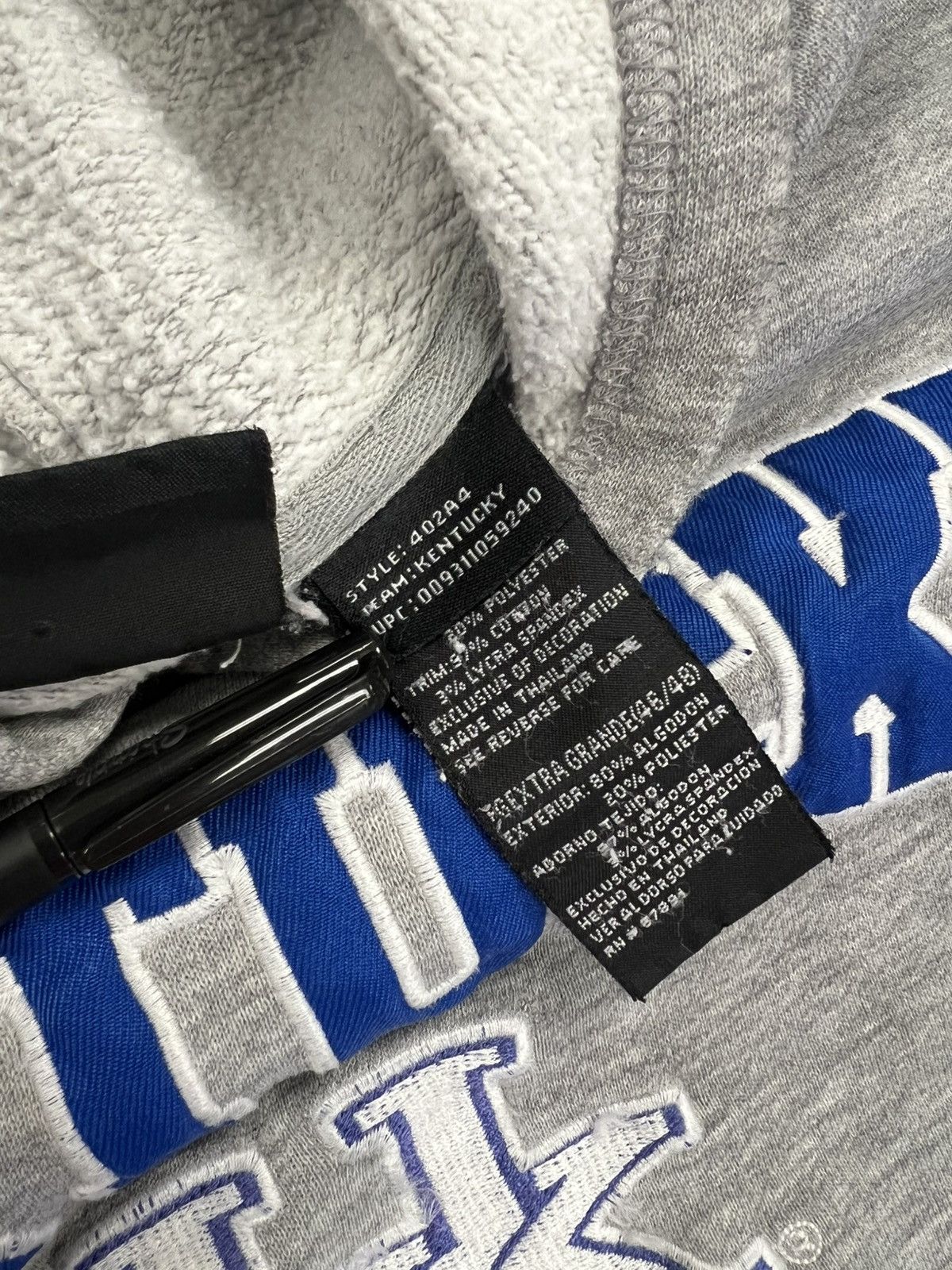 Starter × Vintage VTG Starter Kentucky Wildcats Grey Faded Hoodie Tag XL Size US XL / EU 56 / 4 - 9 Thumbnail