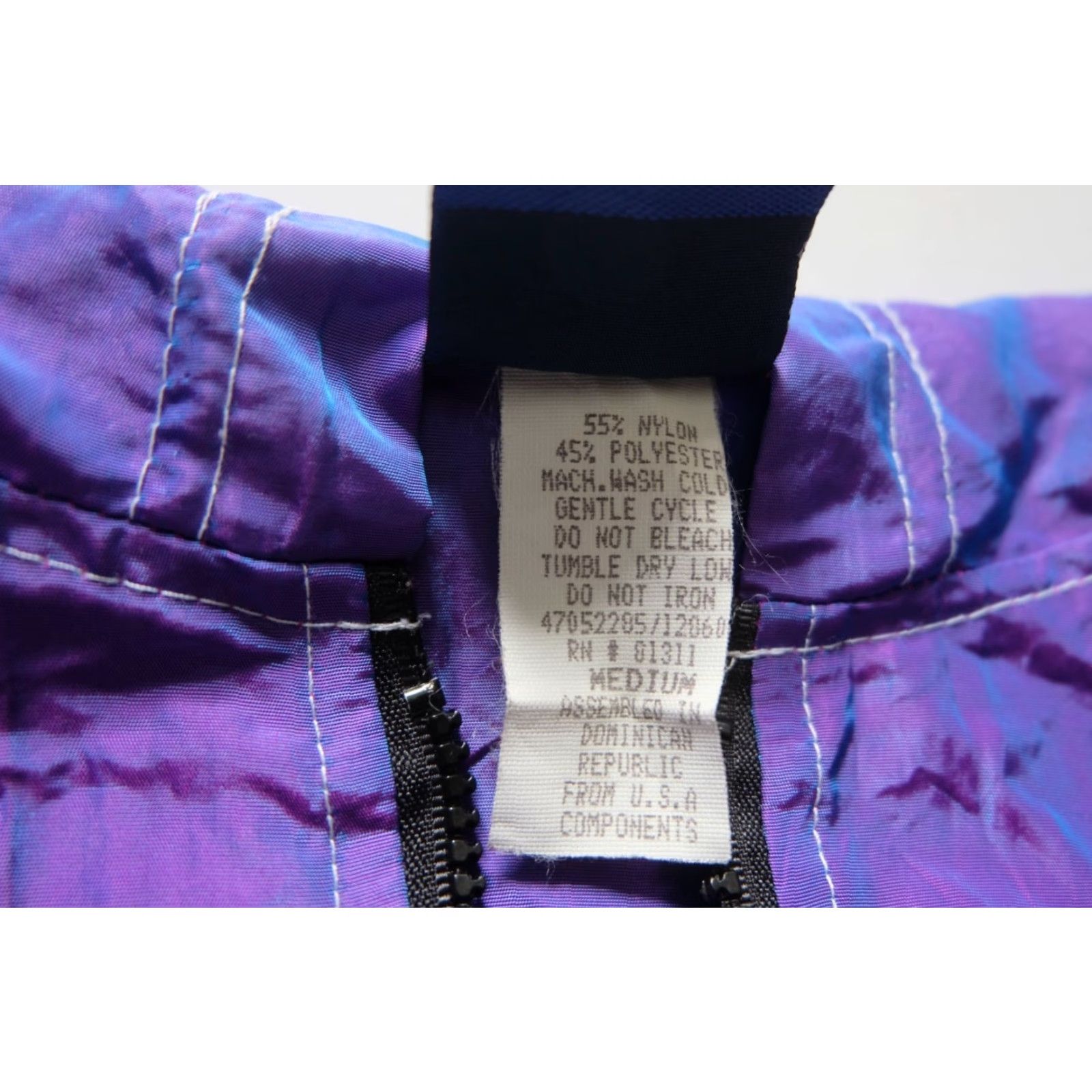 Ocean Pacific VINTAGE Ocean Pacific SURFING ACTIVE 90s NYLON 1/4 ZIP PULL OVER HOODIE Women SZ M Size M / US 6-8 / IT 42-44 - 7 Thumbnail