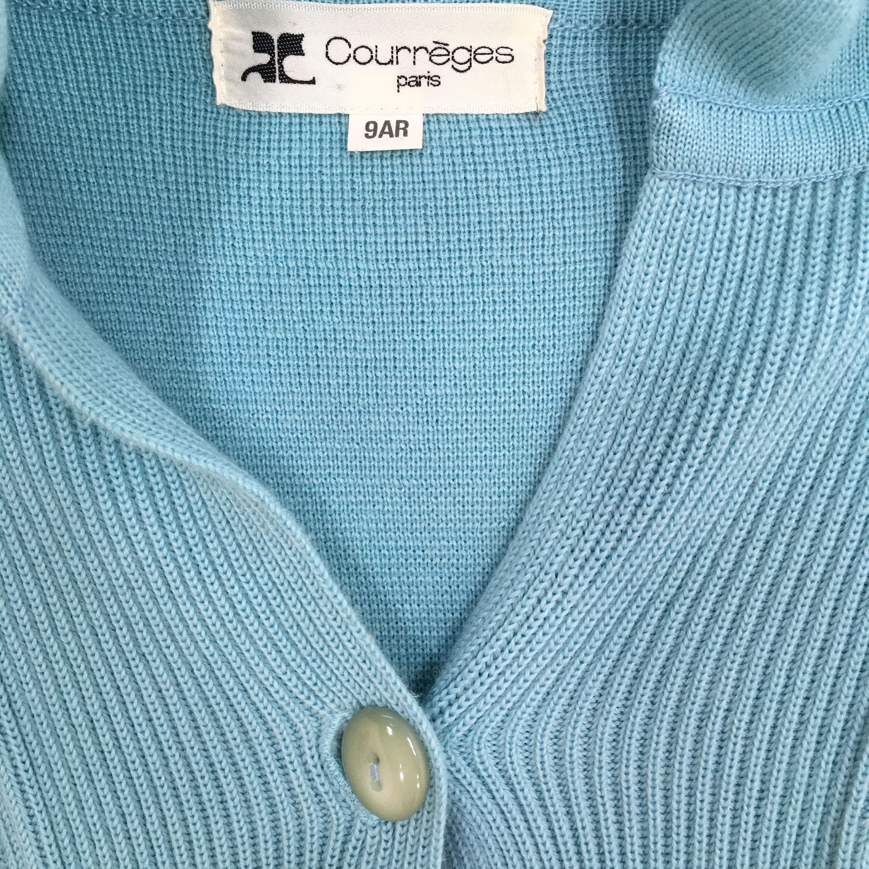 Courreges Vintage 90's Courreges Paris Wool Cardigans Women Large Size L / US 10 / IT 46 - 4 Thumbnail