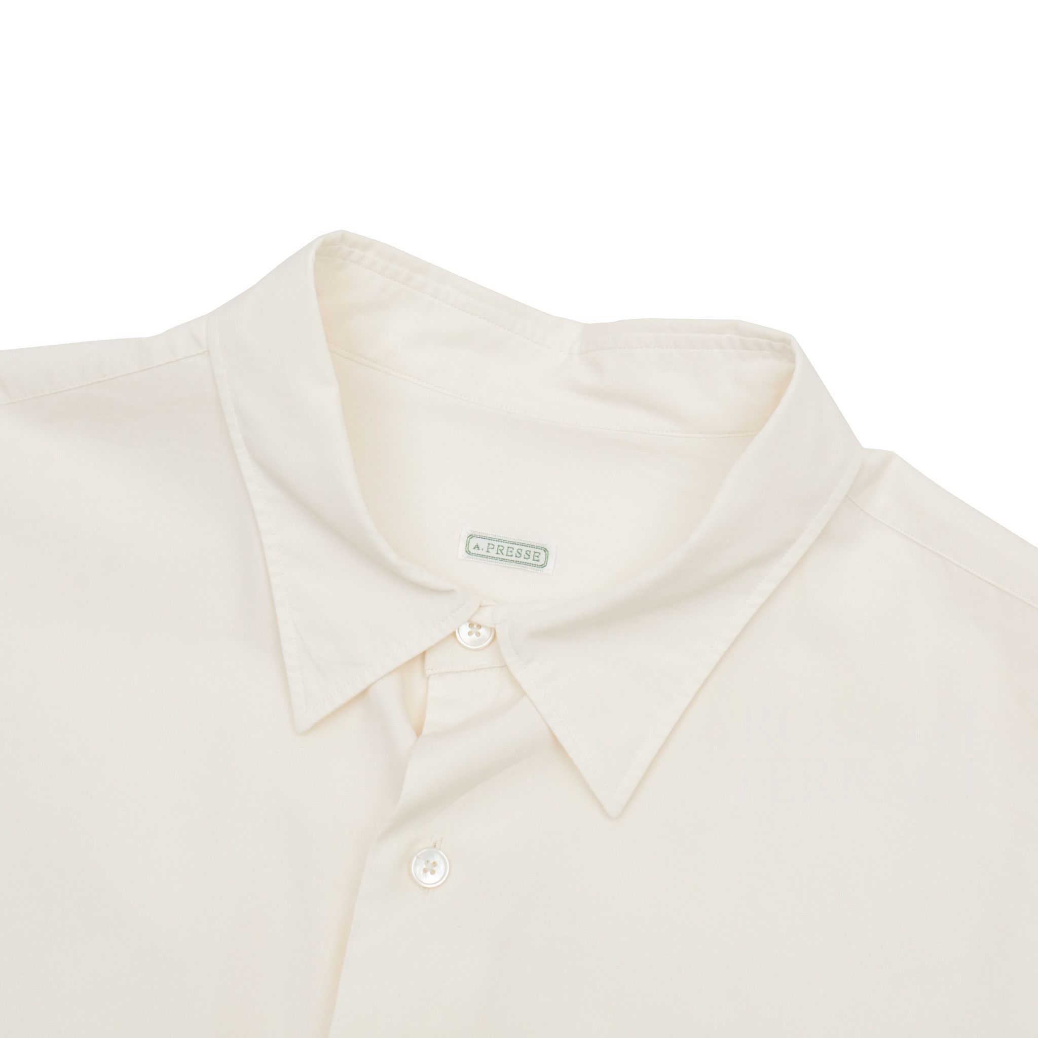 A.PRESSE 【A.PRESSE / REGULAR COLLAR SHIRT (ECRU) / SIZE 3】 Size US L / EU 52-54 / 3 - 2 Thumbnail