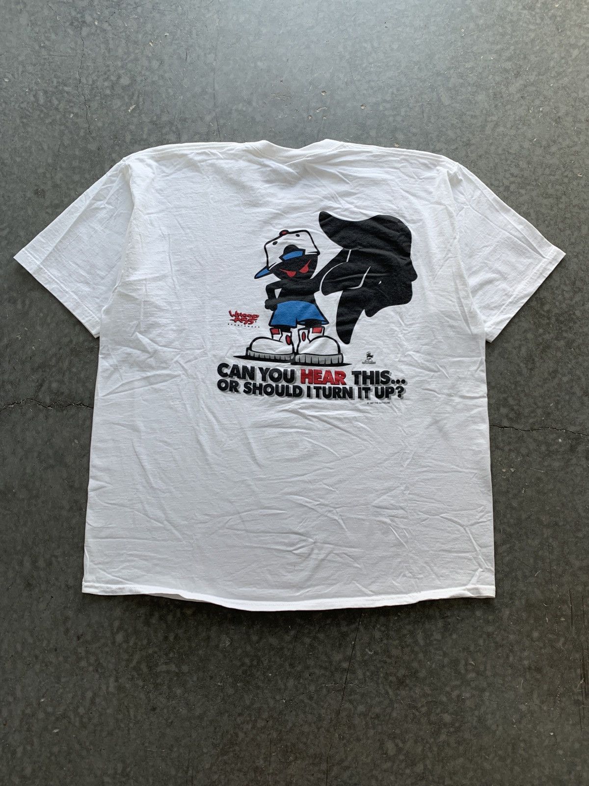 Vintage Vintage 90s Whoop Ass Sportswear Graphic Tee Size US XXL / EU 58 / 5 - 1 Thumbnail