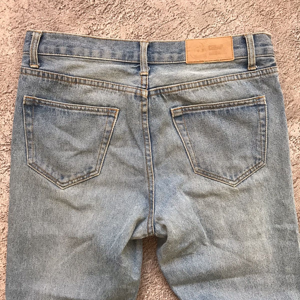 Vintage Vintage 90s Thrashed Distressed Low Rise Flared Jeans Y2K 27 Size US 27 - 5 Thumbnail