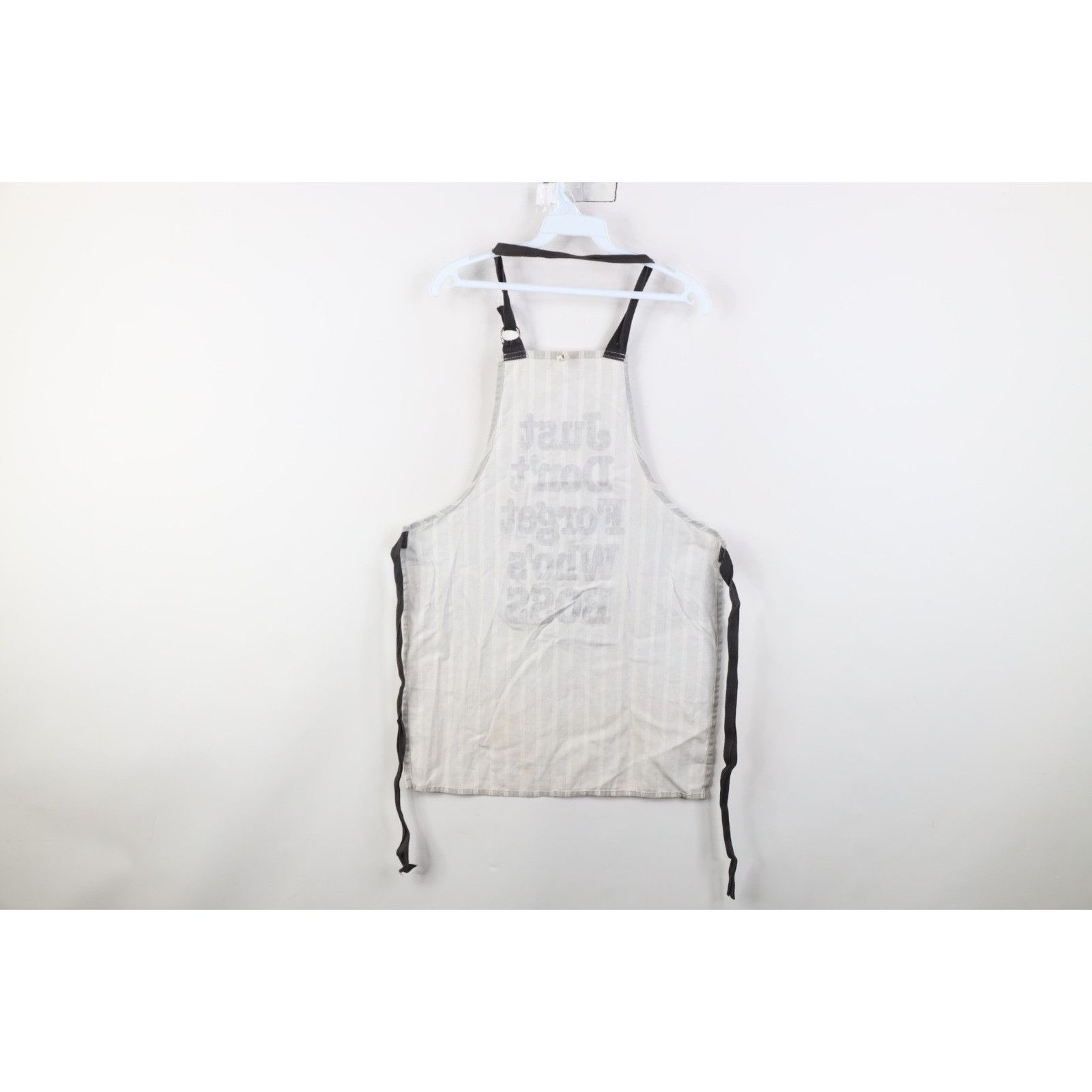 Vintage Vintage 70s Striped Don't Forget Who's Boss Cooking Apron Size ONE SIZE - 12 Thumbnail