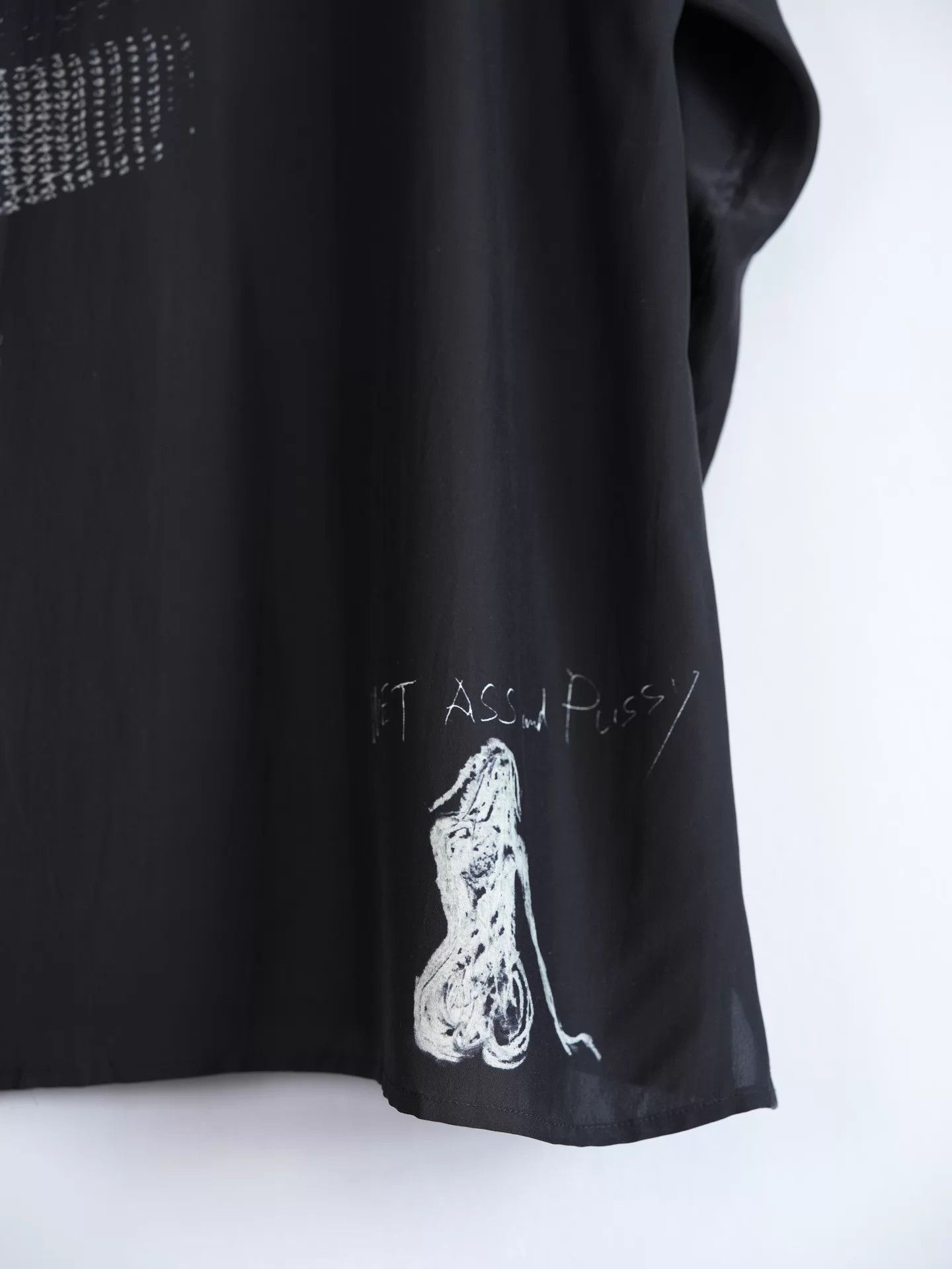 Yohji Yamamoto Yohji Yamamoto 21AW Silk Shirt w/ Maille Glove Print Size US M / EU 48-50 / 2 - 6 Thumbnail