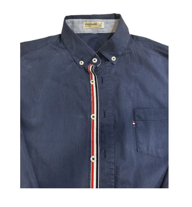 Other Navy button down Shirt.ms1041 Size US XS / EU 42 / 0 - 3 Thumbnail