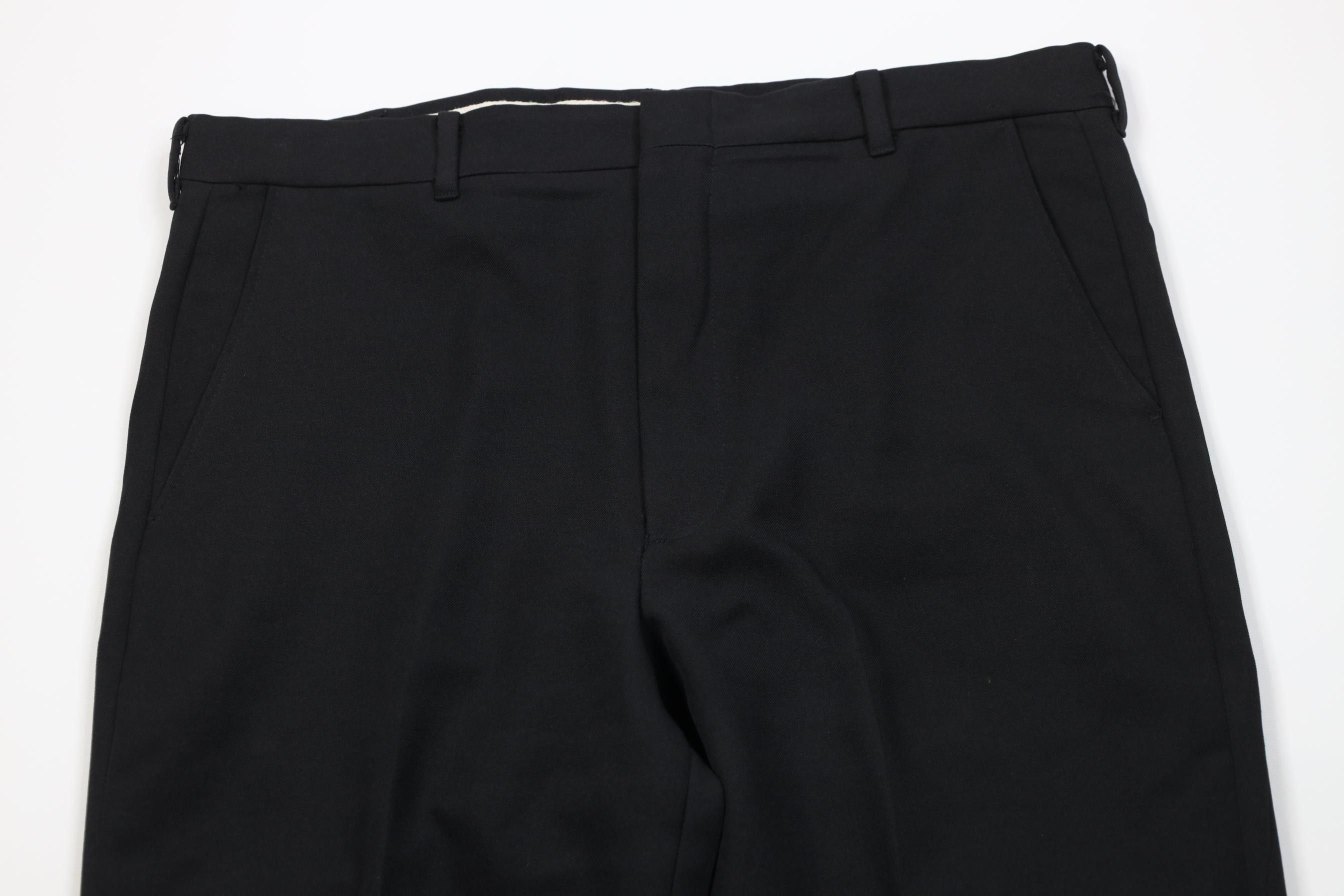 Vintage Vintage 70s Streetwear Flared Wide Leg Chino Pants Black Size US 34 / EU 50 - 2 Thumbnail