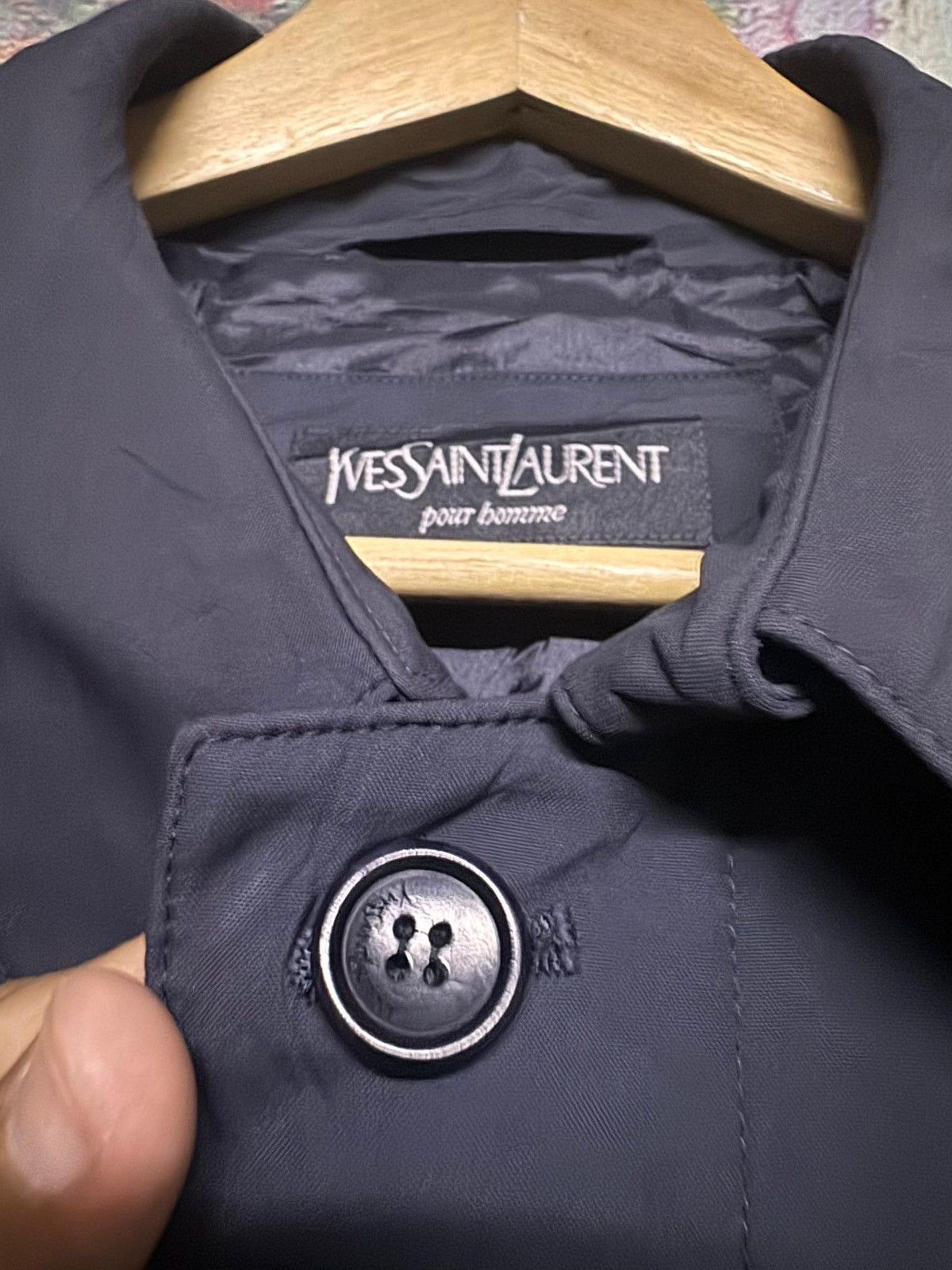 Yves Saint Laurent Vtg🔥Yves Saint Laurent Pour Homme Trench Coat Jacket Size US L / EU 52-54 / 3 - 9 Thumbnail