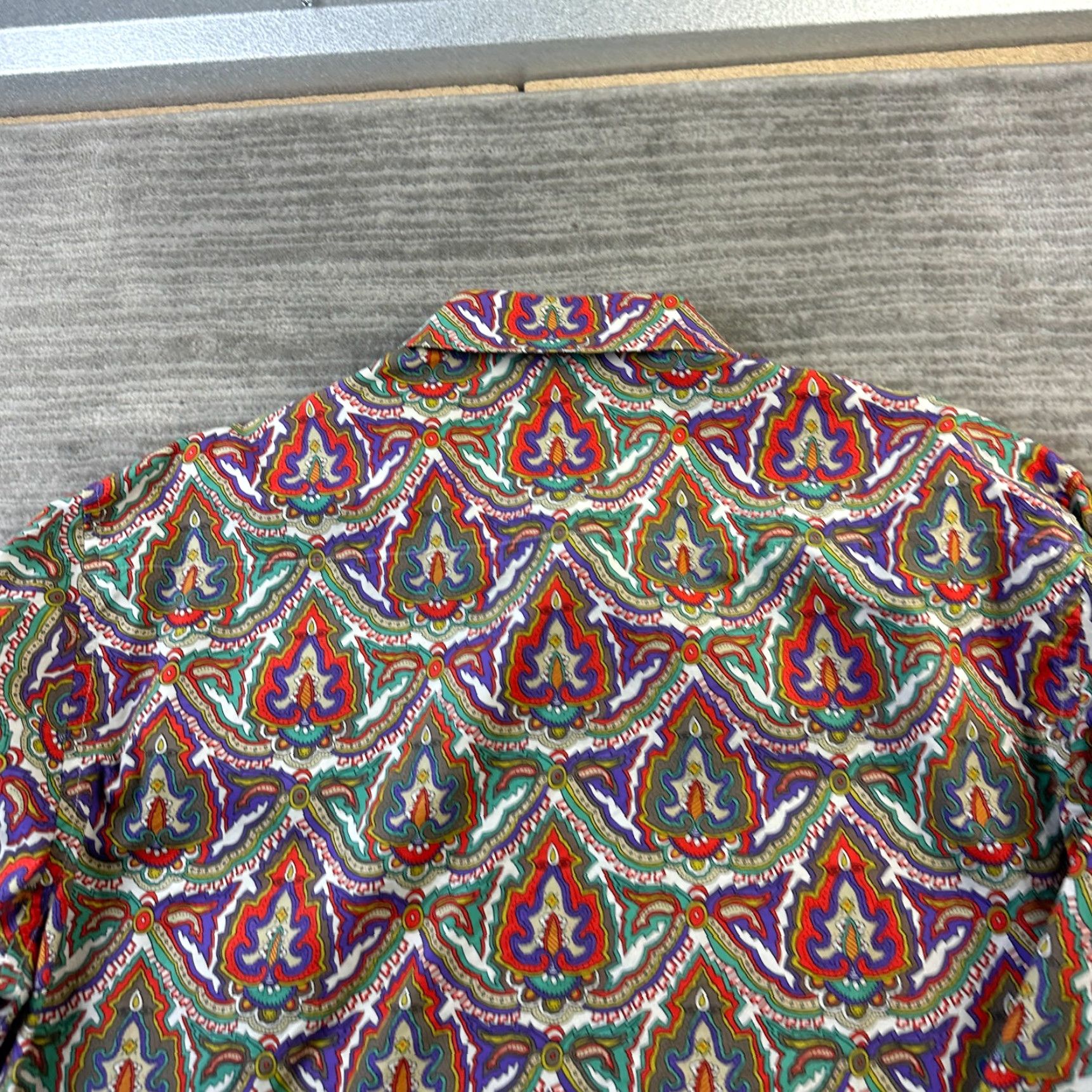 Robert Graham Robert Graham Shirt XL Multicolor Abstract Geometric Long Sleeve Button-Up Collared Embroidered Sportswear Casual Formal Party/Cocktail Mens Size US XL / EU 56 / 4 - 3 Thumbnail