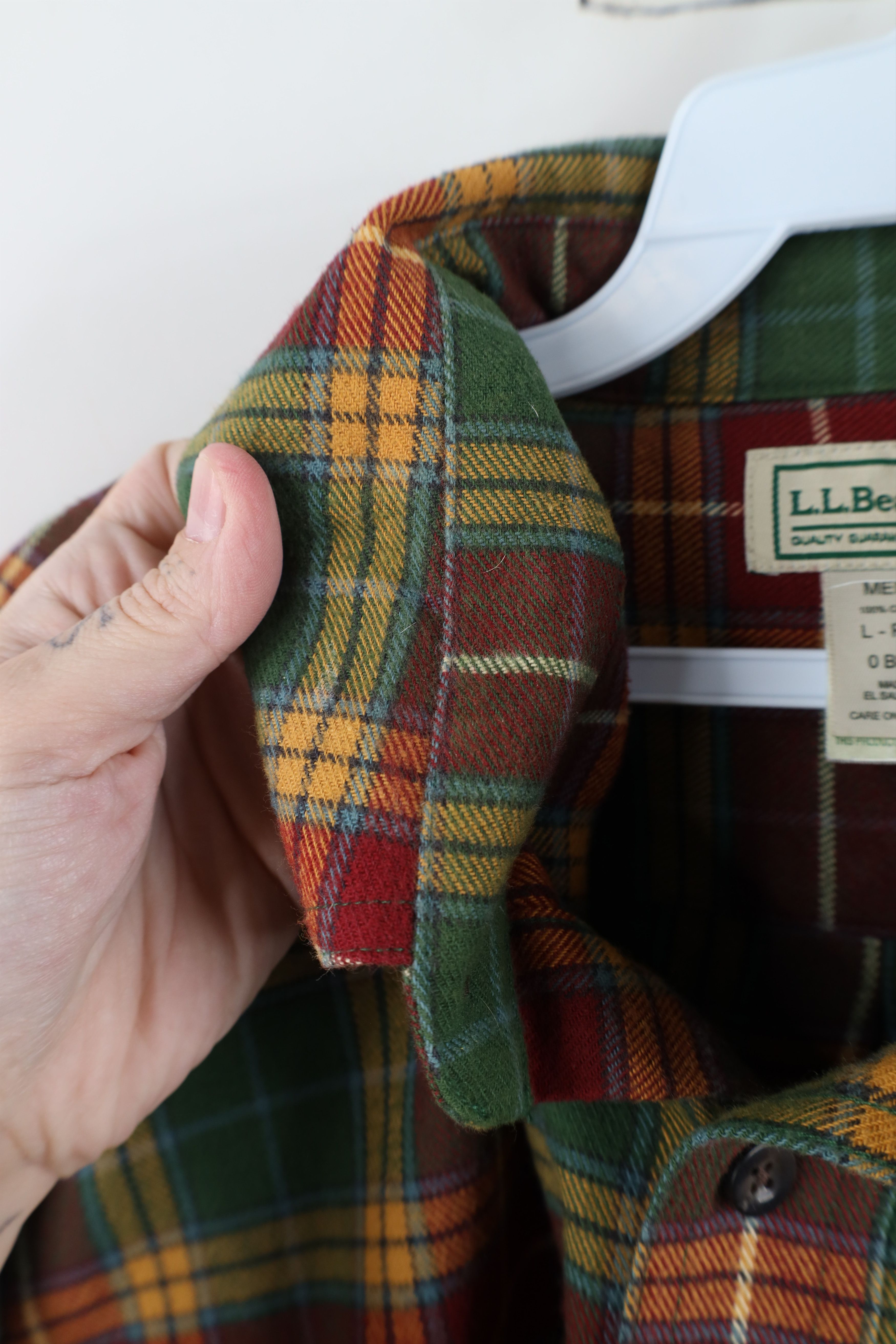 L.L. Bean Vintage LL Bean Flannel Collared Button Down Shirt Plaid Size US L / EU 52-54 / 3 - 10 Thumbnail
