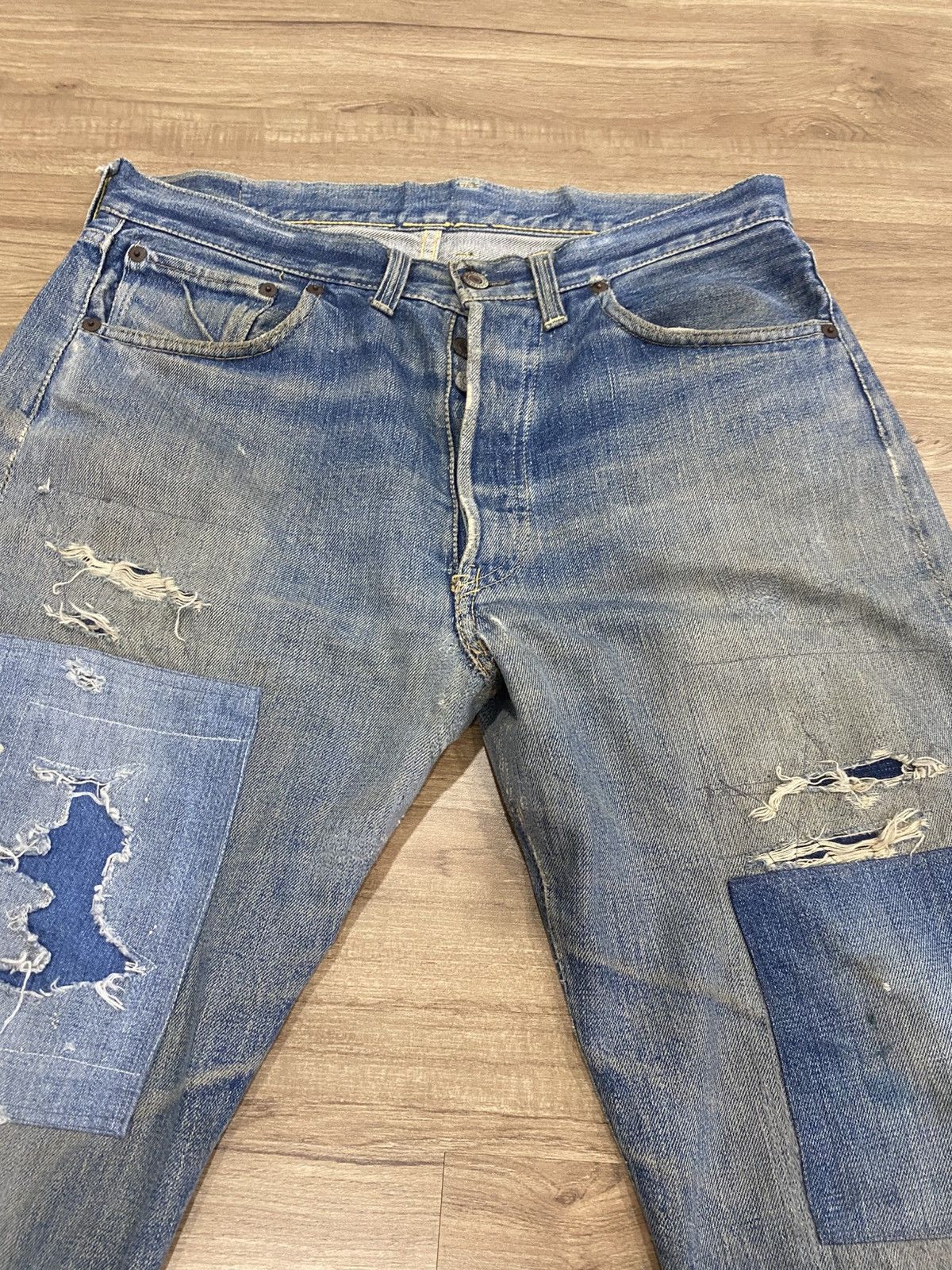 Levi's True vintage Levis 501 Big E Hidden Rivert selvadge Size US 34 / EU 50 - 5 Thumbnail