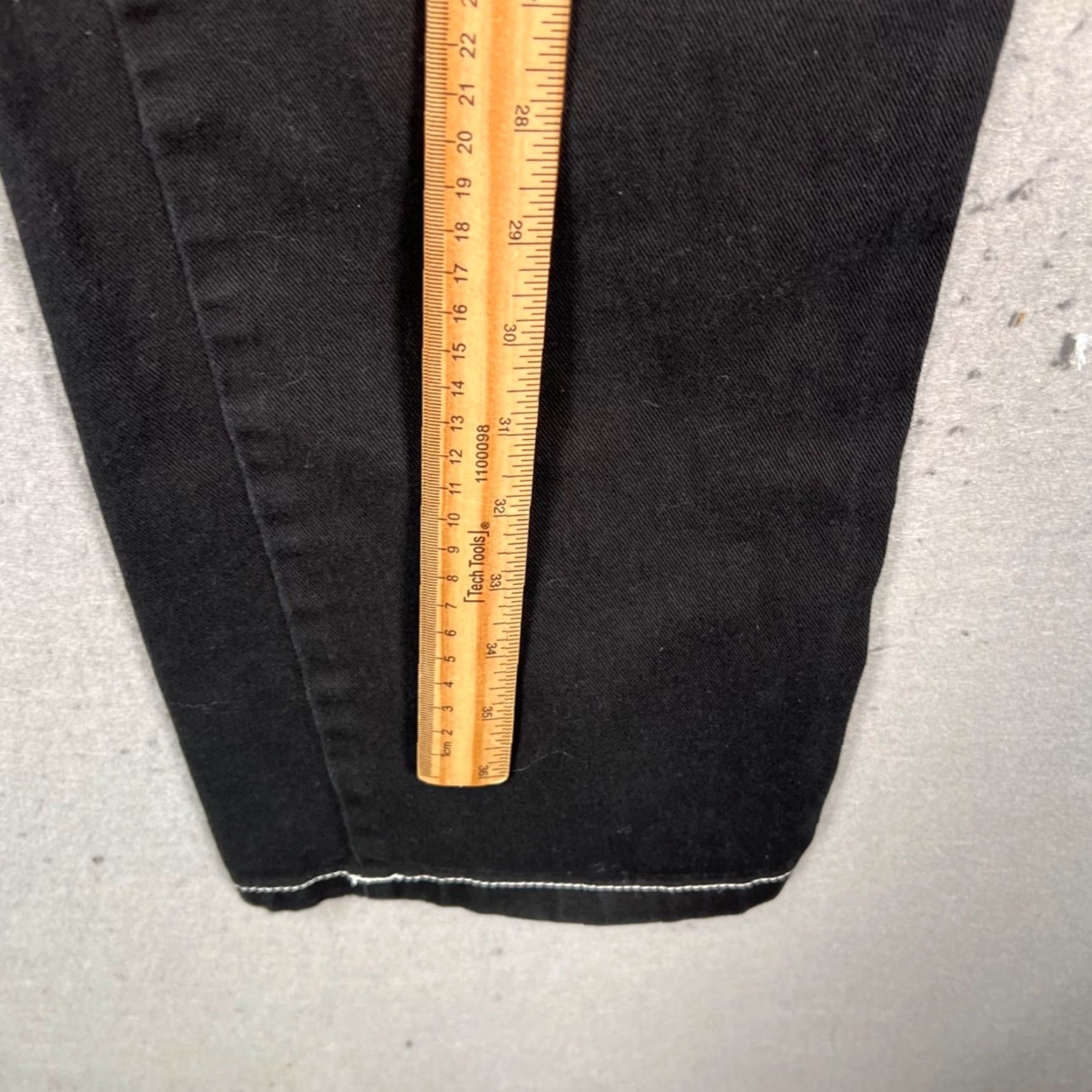 Dickies Dickies Womens Pants 7/28 Black Carpenter Pockets Straight Rise High 31in Inseam Mens Womens Girls Size 28" / US 6 / IT 42 - 6 Thumbnail