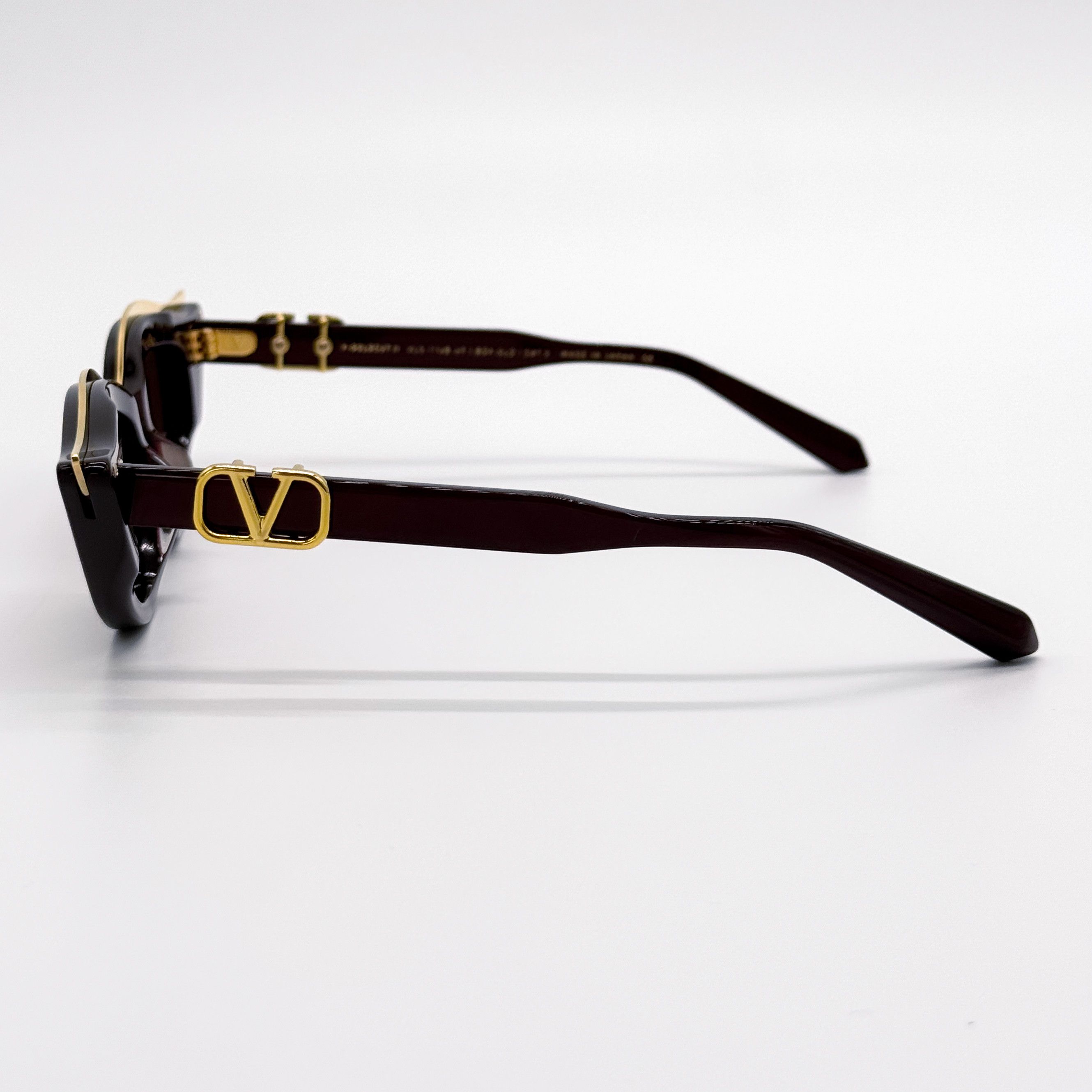 Valentino NEW VALENTINO V-GOLDCUT VLS-114B BORDEAUX CAT EYE SUNGLASSES Size ONE SIZE - 10 Thumbnail