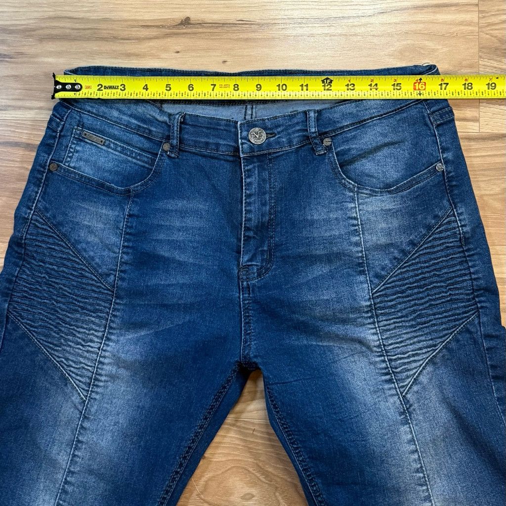 Z Brand V19-69 Men’s W34 L30 Moto Panel Jeans Blue Size US 34 / EU 50 - 7 Thumbnail