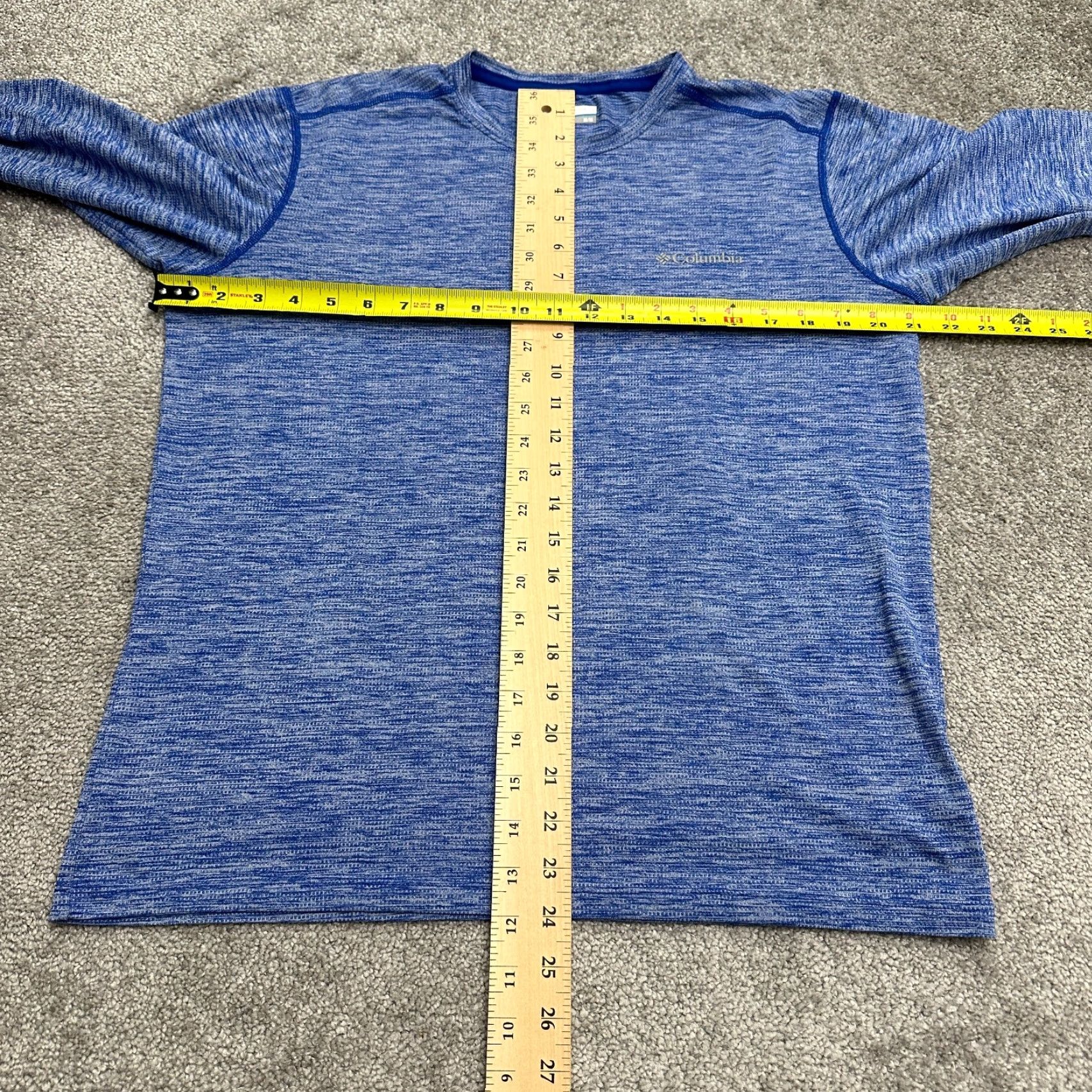 Vintage Columbia Omni Wick T-Shirt Womens Medium Blue Long Sleeve Crew Neck Outdoor Fish Size M / US 6-8 / IT 42-44 - 7 Thumbnail