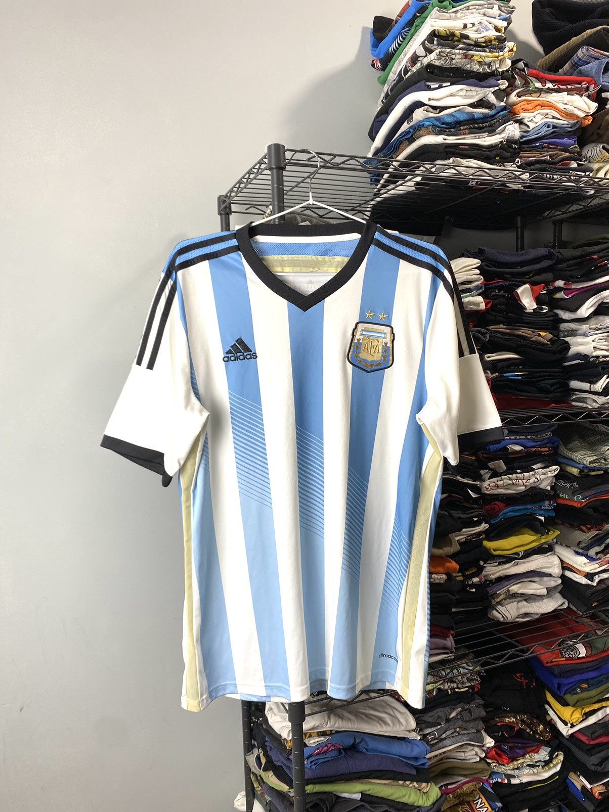 Adidas Vintage Adidas Argentina Soccer Jersey T Shirt Football Size US M / EU 48-50 / 2 - 1 Thumbnail
