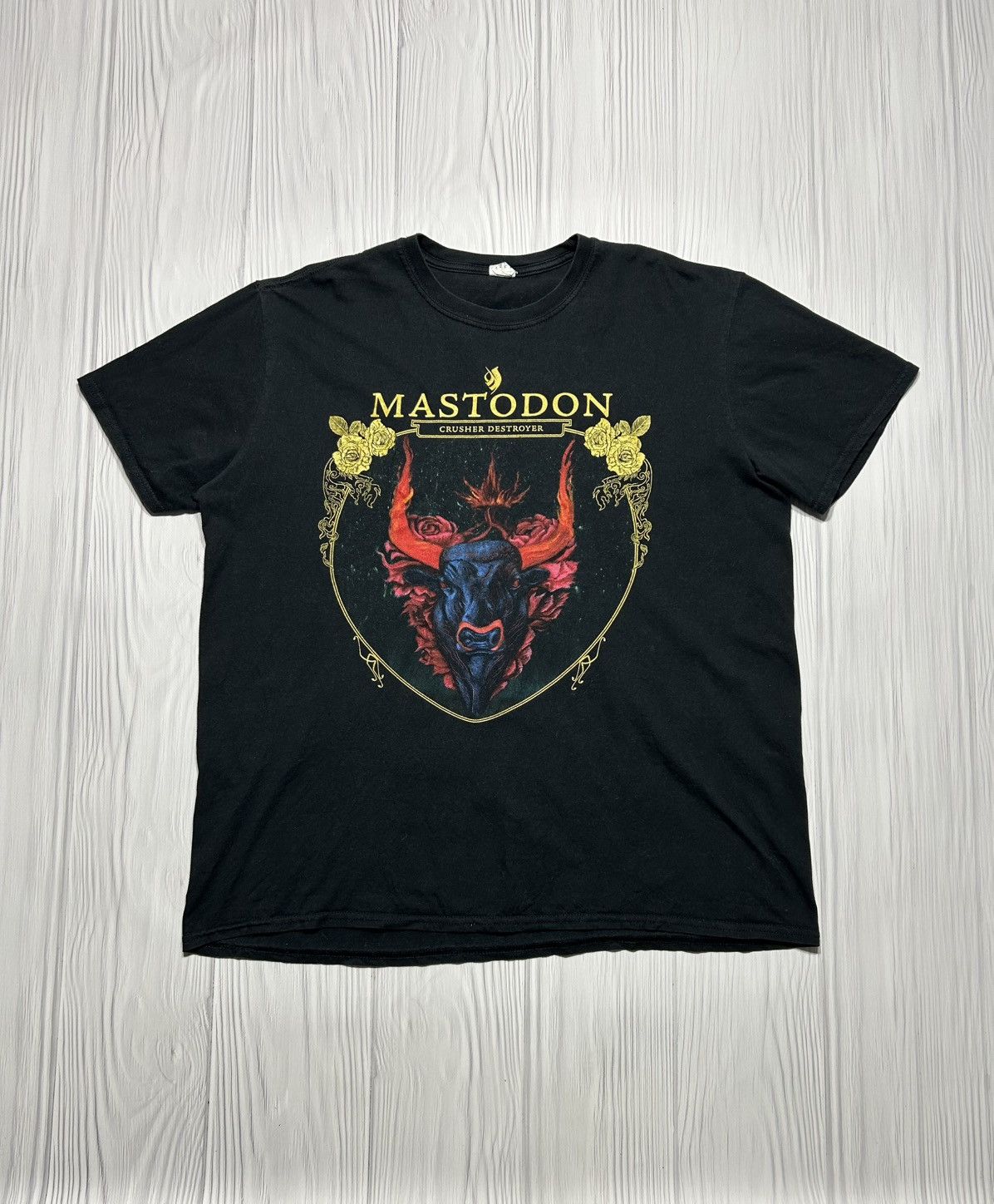 Band Tees Vintage Mastodon Crusher Destroyer Band T-Shirt Size US XL / EU 56 / 4 - 1 Thumbnail