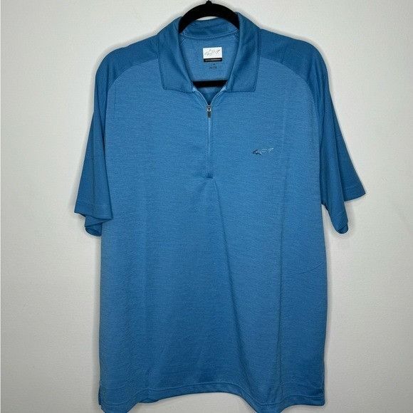 Greg Norman Greg Norman Short Sleeve Polo Shirt Blue Men’s Large Size US L / EU 52-54 / 3 - 1 Thumbnail