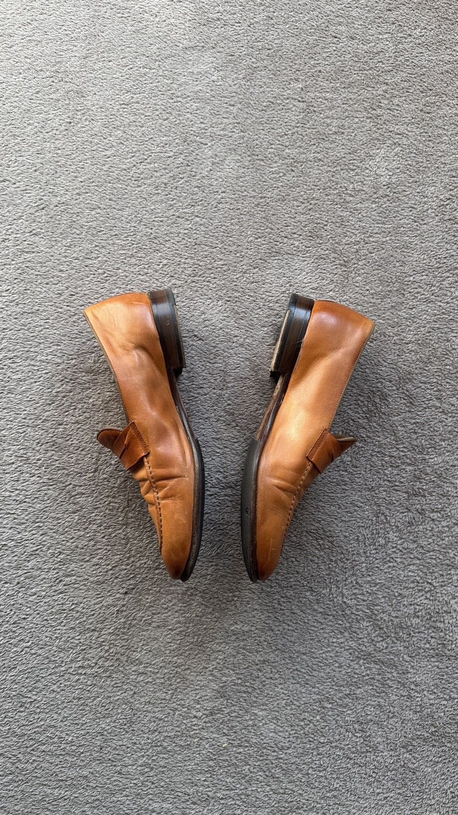 Alberto Fasciani Fasciani Vibram Leather Moccasin Loafers handmade Gucci Vibe Size US 7.5 / EU 40-41 - 4 Thumbnail