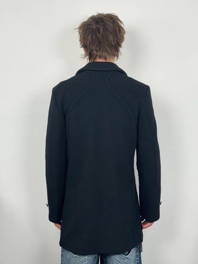 Comme des Garcons AW2003 Comme des Garçons Homme Plus Black Wool Officer Coat Size US L / EU 52-54 / 3 - 3 Thumbnail