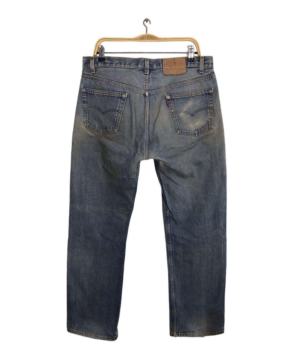 Levi's Vintage Clothing Levi's 80s Lot 501 Buttonfly Indigo Denim Beauty Fade Jeans Size US 35 - 1 Thumbnail