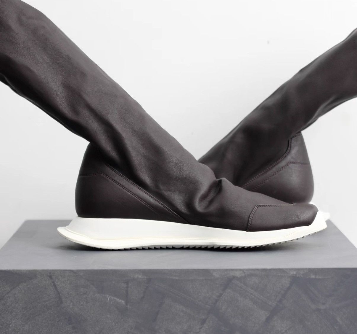 Rick Owens Rick Owens Mainline Leather Tank Boots Size US 7 / EU 40 - 4 Thumbnail