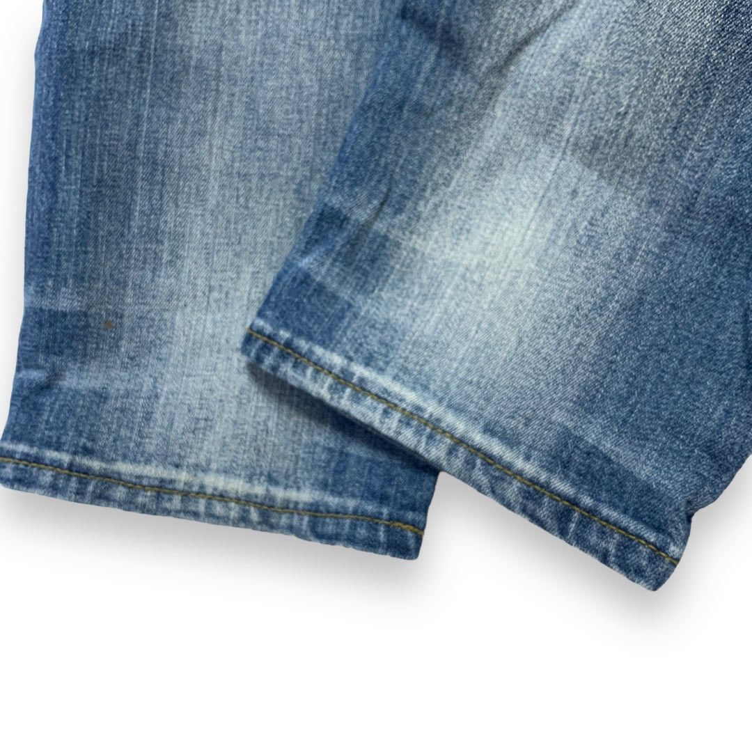 Number (N)ine NUMBER NINE NANO UNIVERSE CROPPED DISTRESSED DENIM JEANS Size US 33 - 7 Thumbnail