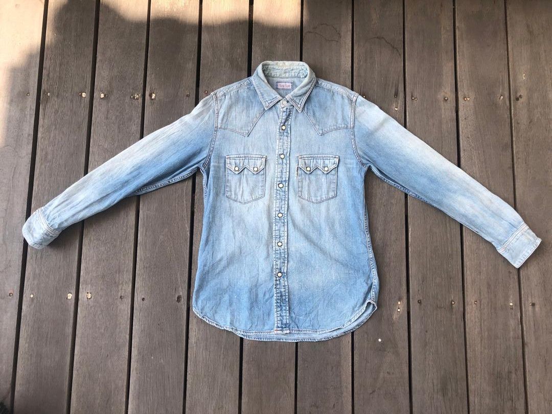 Blue Blue Japan Blue Blue Japan Denim Western Shirt Made in Japan Size US L / EU 52-54 / 3 - 1 Thumbnail